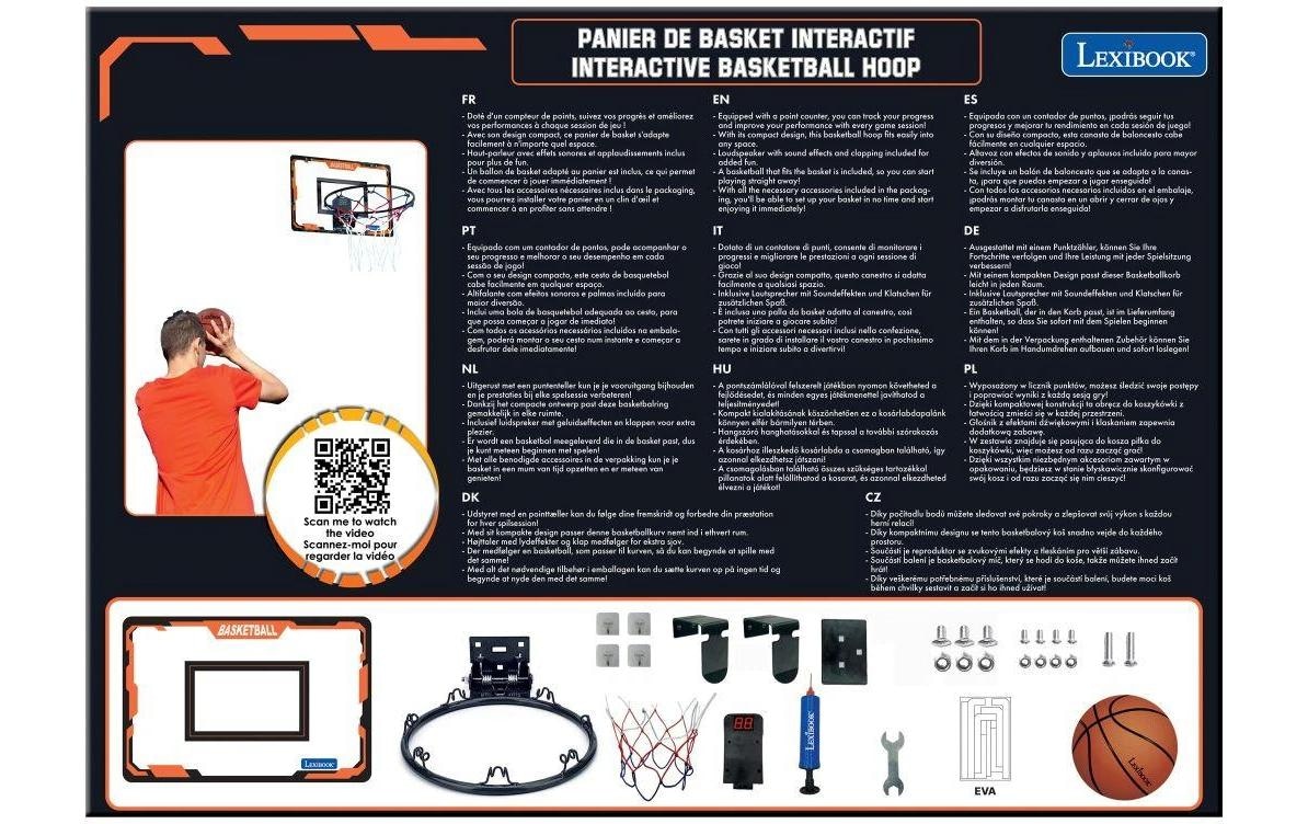 Lexibook® Panier de basket-ball »mit Punktezähler 45 x 30 x 3,8 cm«