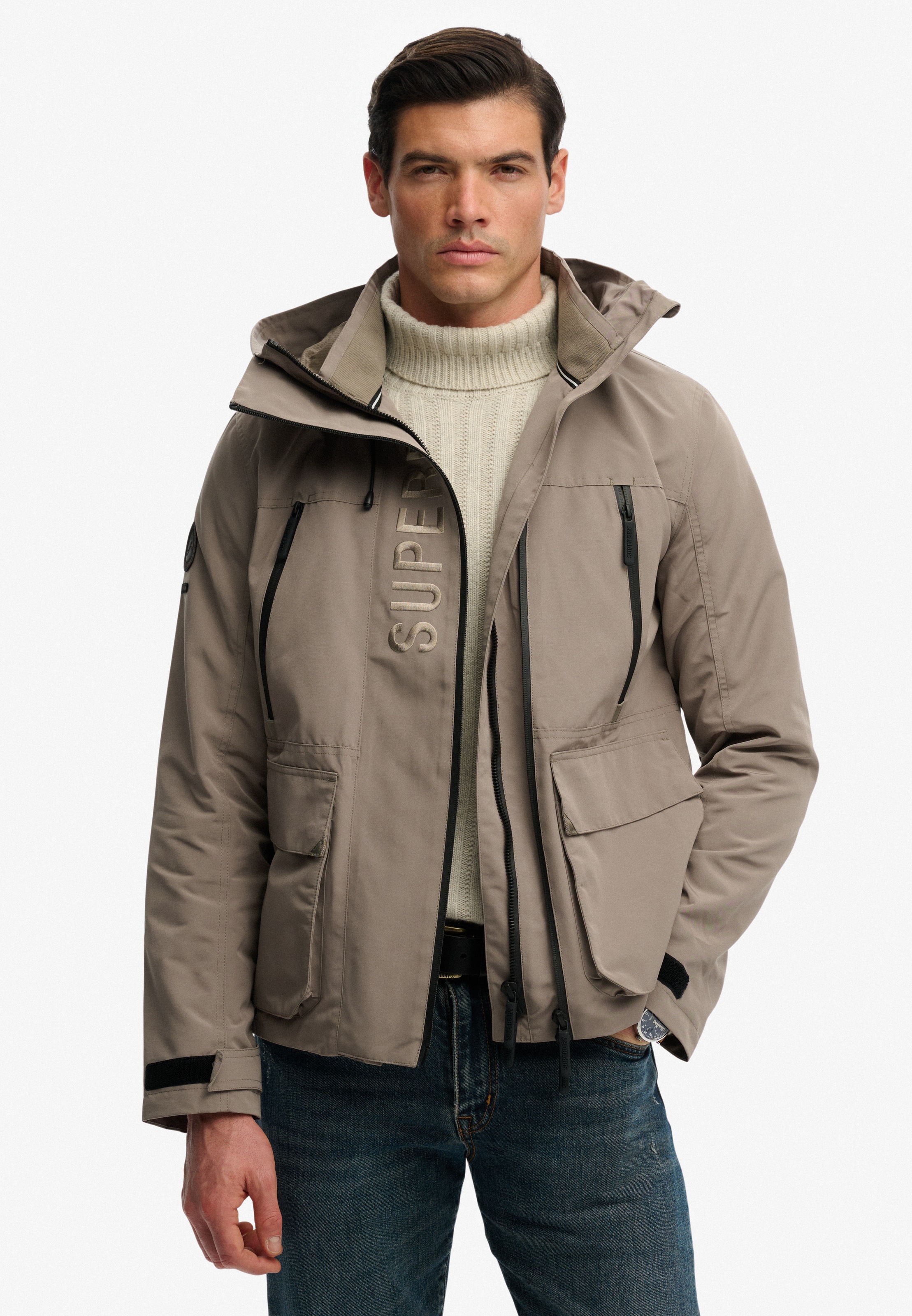 Superdry Veste d'extérieur »HOOD ULTIMATE EMB WINBREAKER« mit Kapuze Kunstfaser, regular fit