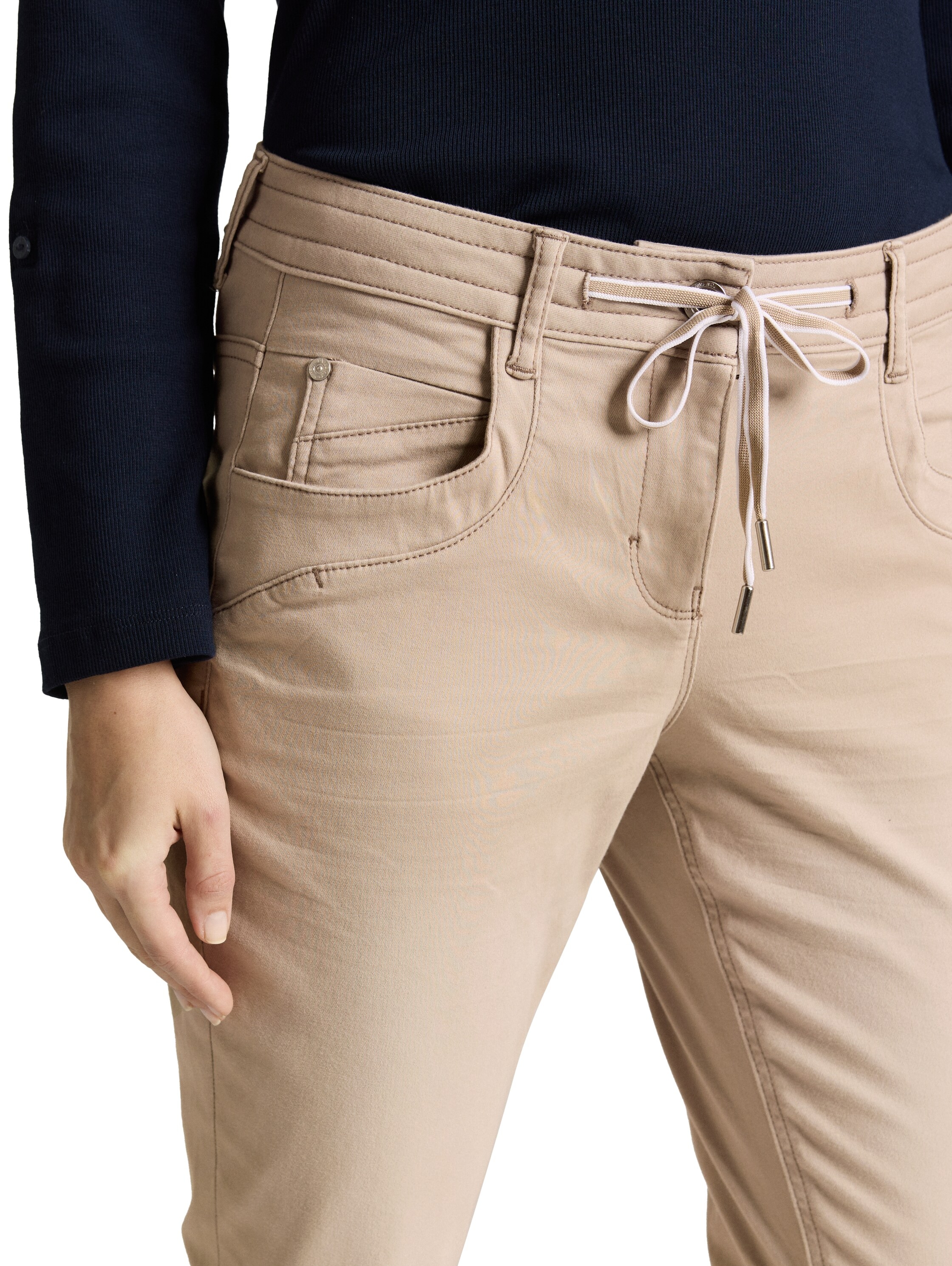 TOM TAILOR 7/8-Hose »Tapered«  mit Bindeband am Bündchen