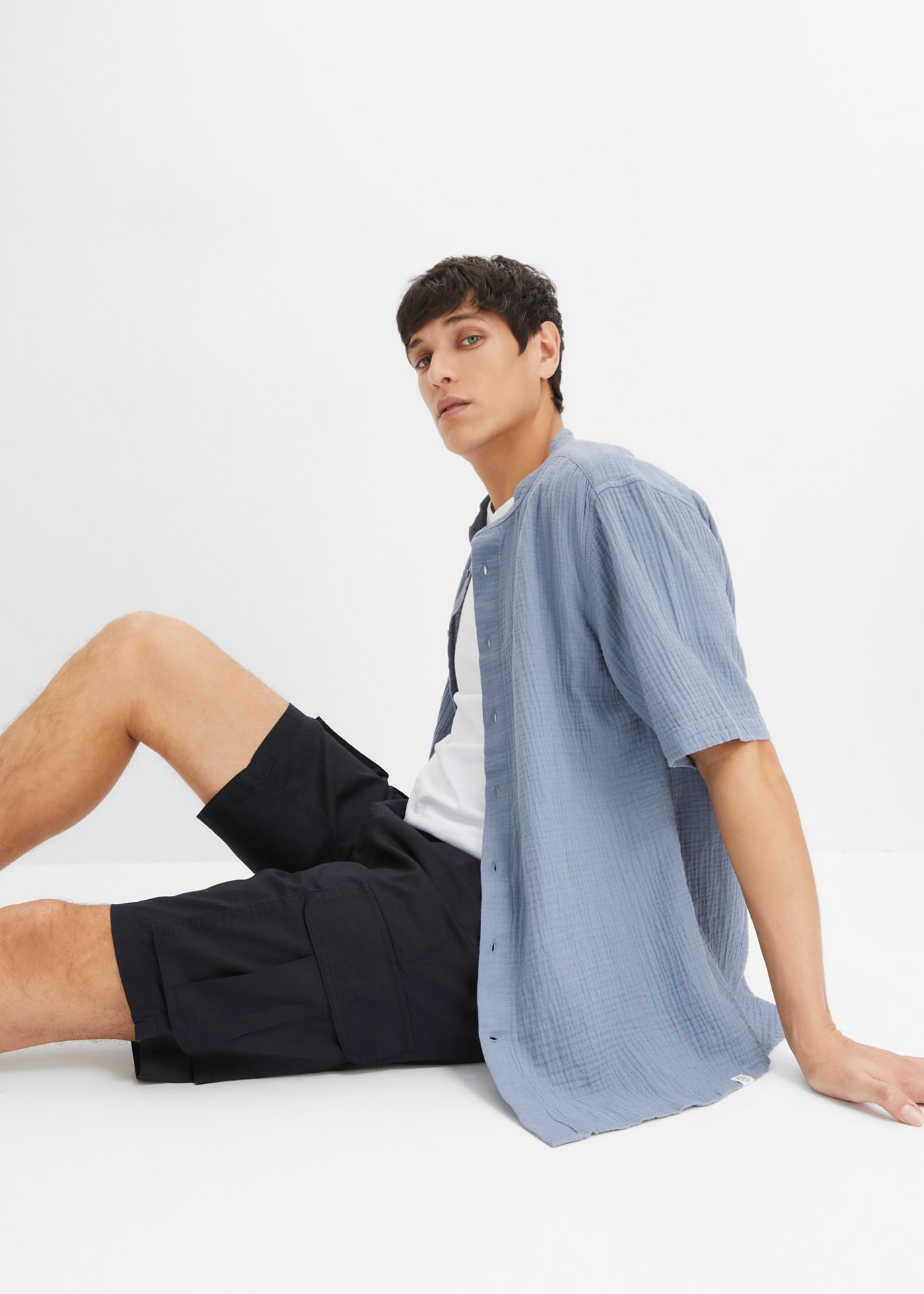 bonprix Cargobermudas  leichte Qualität, mit Stretch-Anteil, regular fit