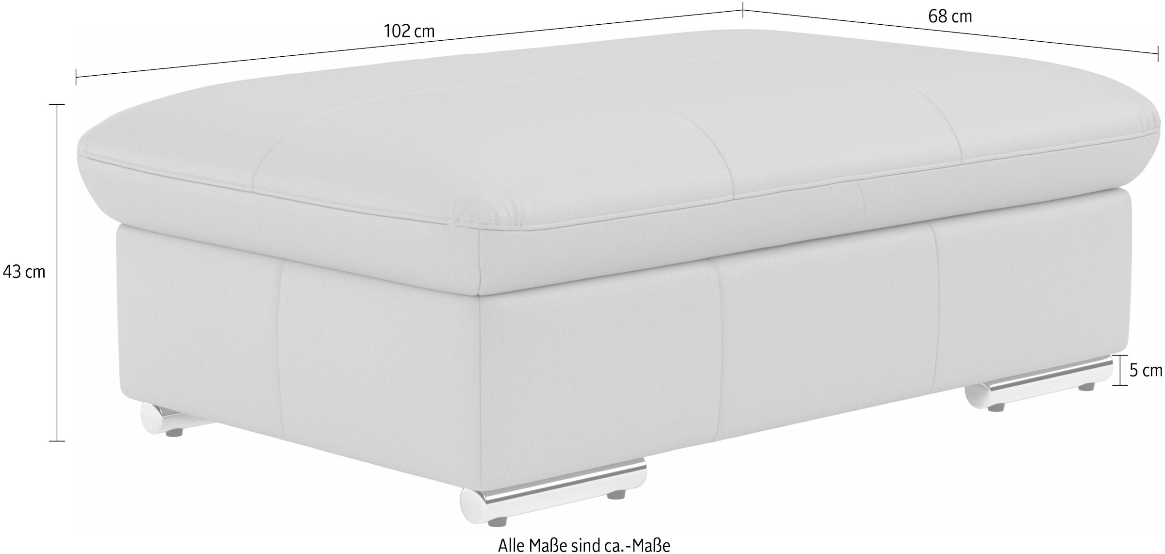 sit&more Polsterhocker »Valantine«, individuell zum Kombinieren