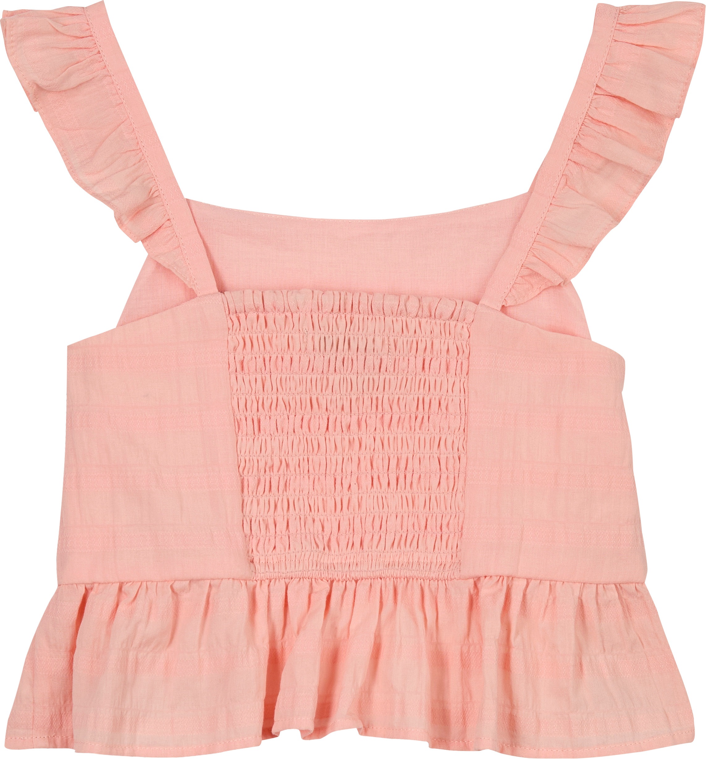 Tommy Hilfiger Trägertop »TEXTURED COTTON TOP SLVLS« mit Stickerei, mit Rüschen