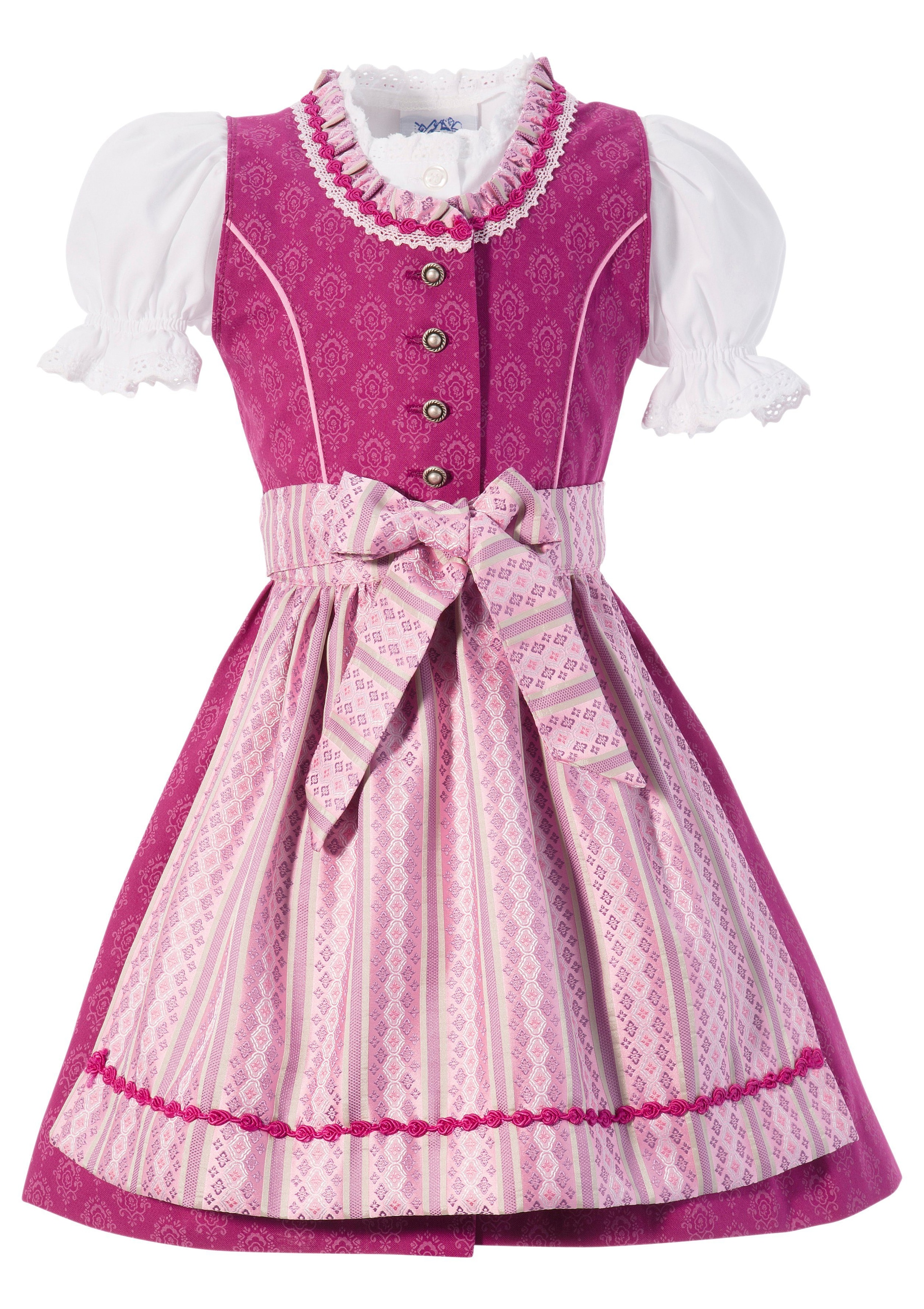 Dirndl Kinder mit durchgehender Knopfleiste (3tlg.)