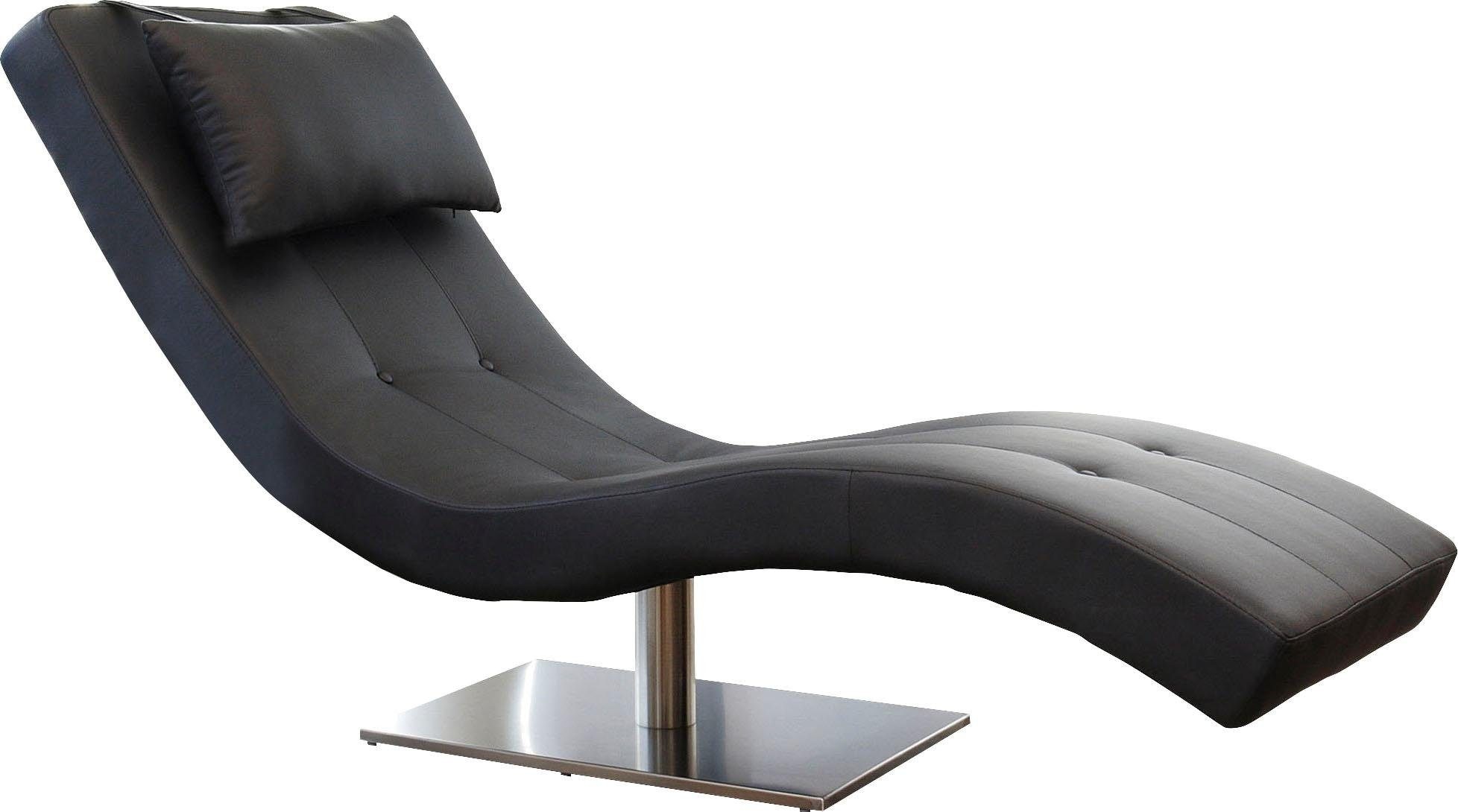 SalesFever Relaxsessel »Komfortabler Loungesessel« mit Nackenkissen, Relaxliege mit modernem Metallfuss