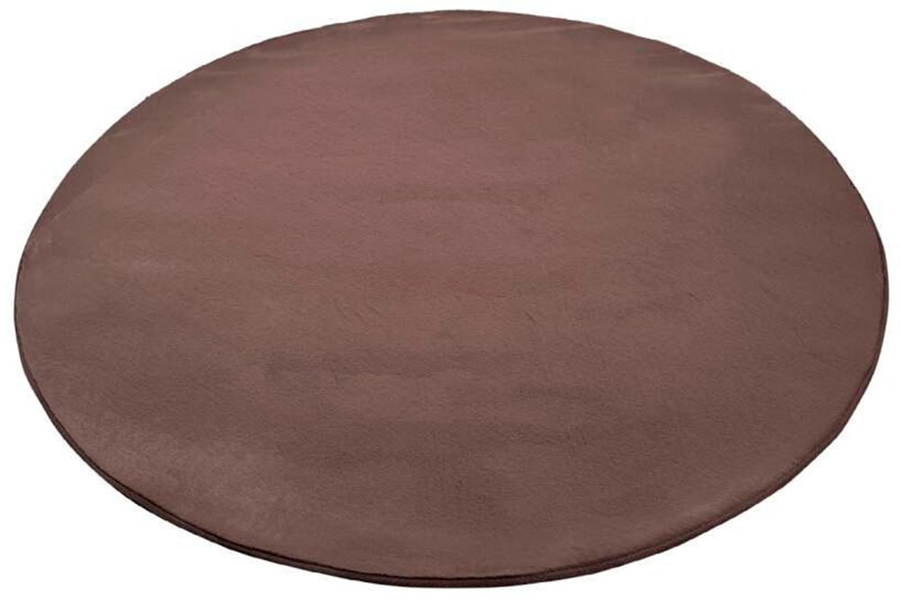 Carpet City Tapis à poils longs »TOPIA400« Rond 21 mm Höhe besonders weich und kuschelig durch Polyester, Uni-Farben
