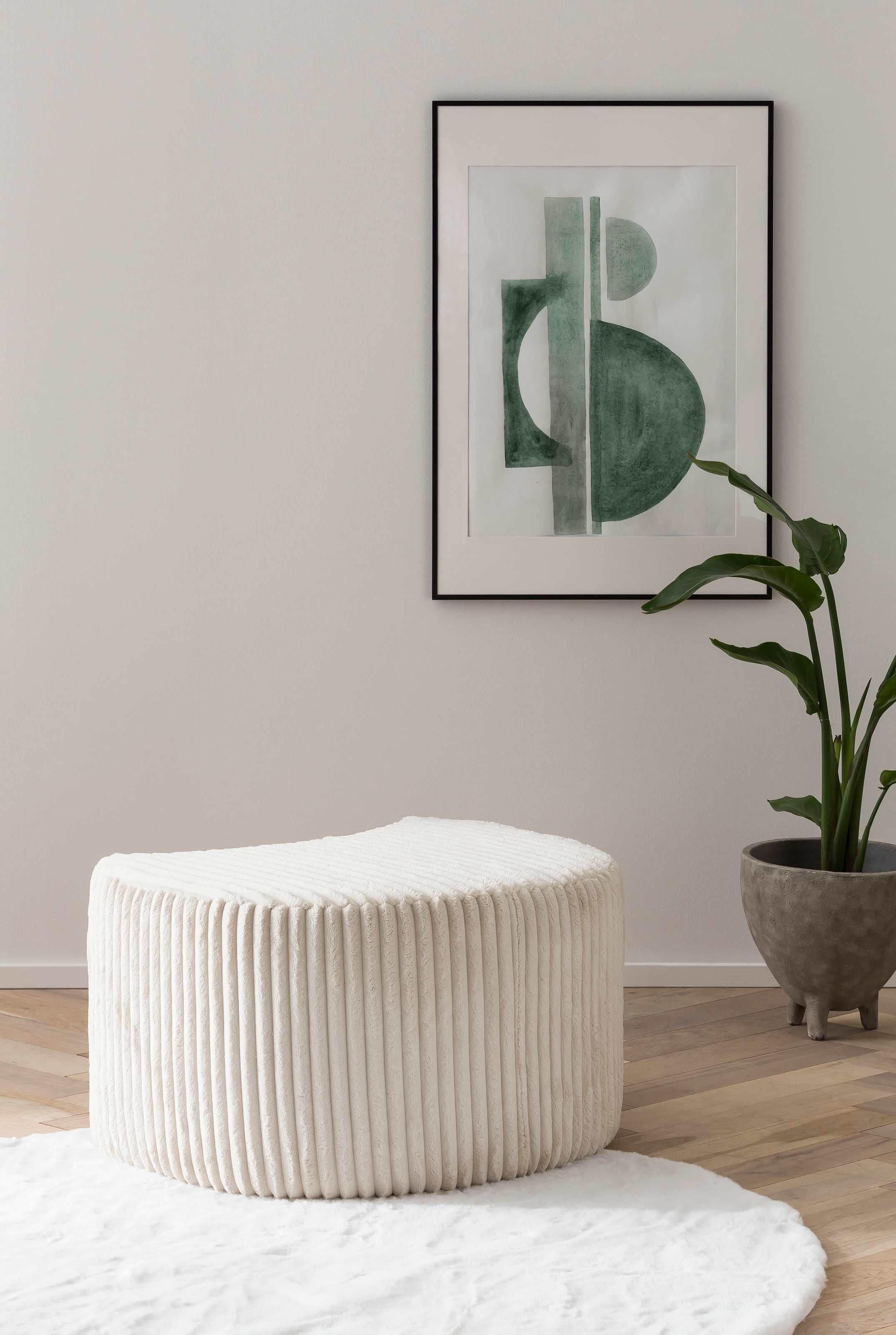 Image of Home affaire Hocker "MAISIE Cord, passende Ergänzung Big-Drehsessel" in 3 Farben