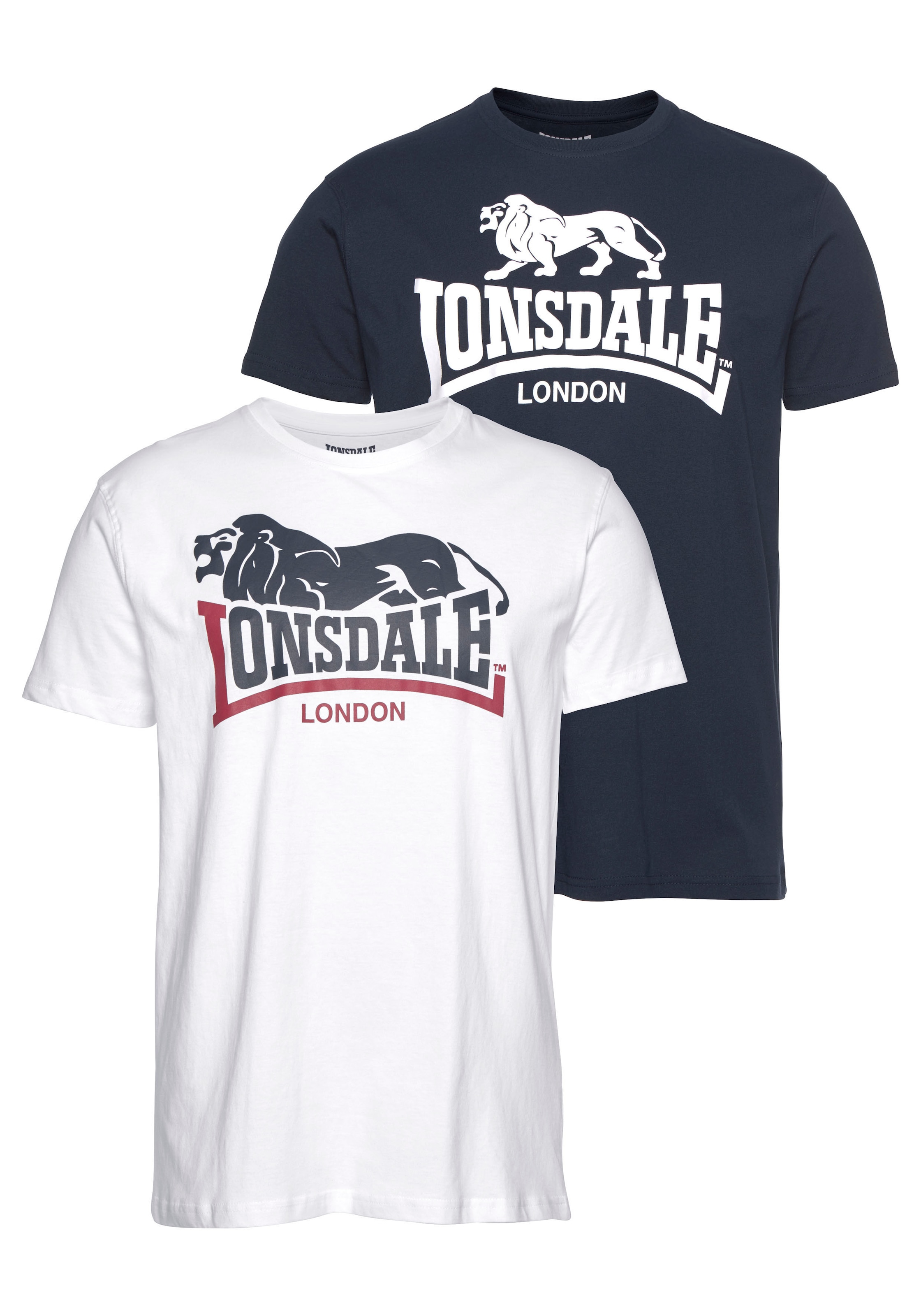 Image of Lonsdale T-Shirt "LOSCOE" Packung, 2er-Pack, 2 Stk. Doppelpack