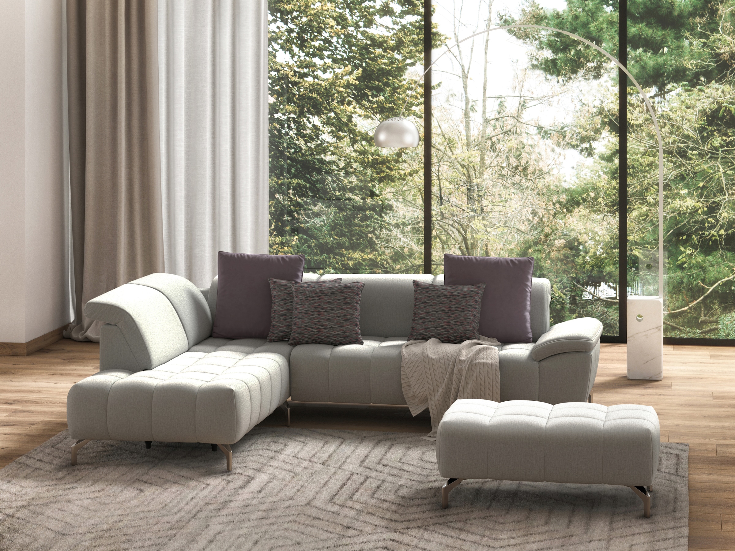 sit&more Hocker »Cool«, mit silberfarbenen Füssen