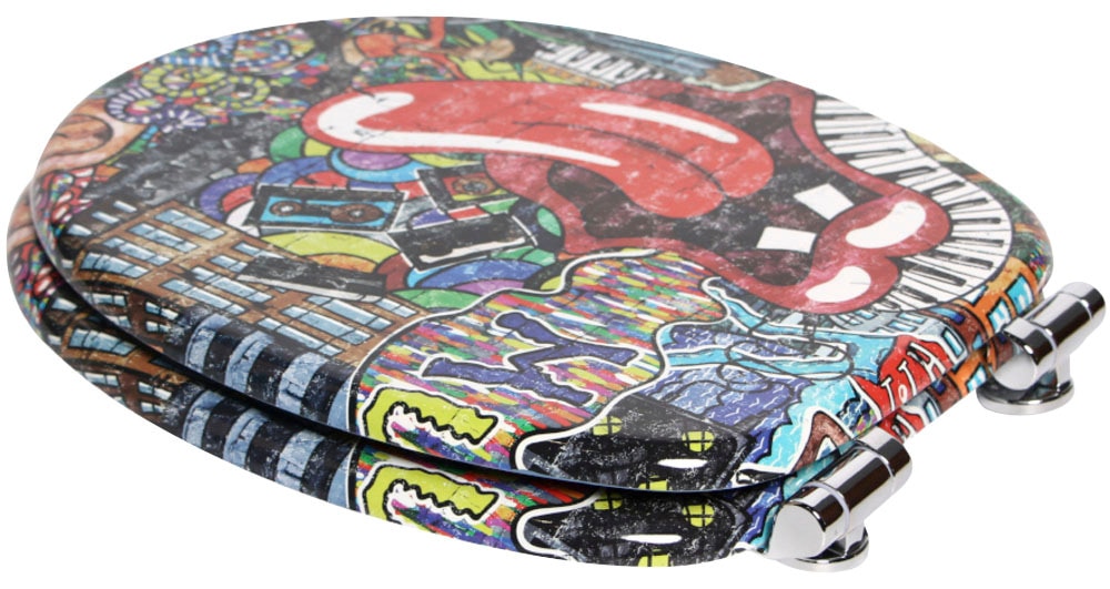 Sanilo Set d'accessoires de salle de bain »Graffiti«