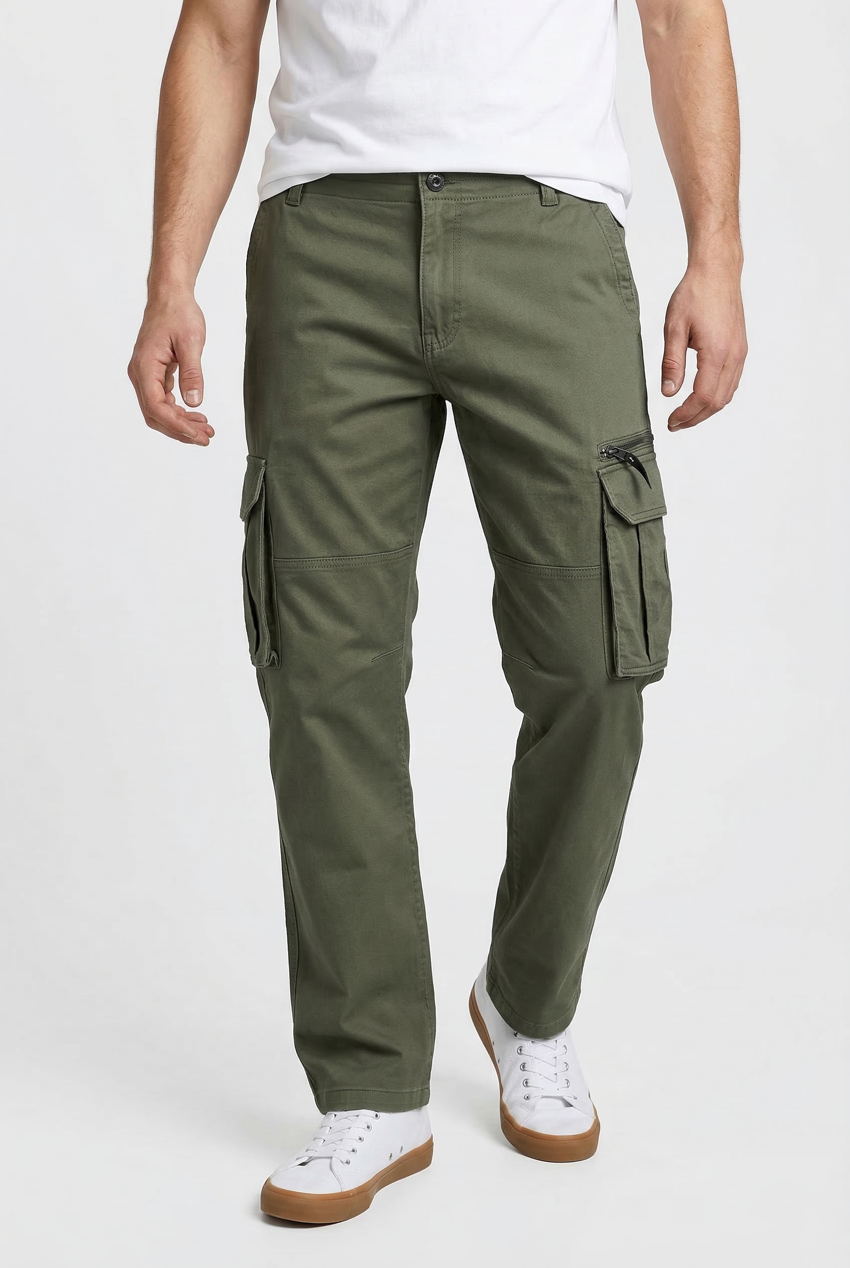 Image of Jack & Jones Cargohose "JPSTKANE DOVER ZIP CARGO SN" mit Seitentaschen