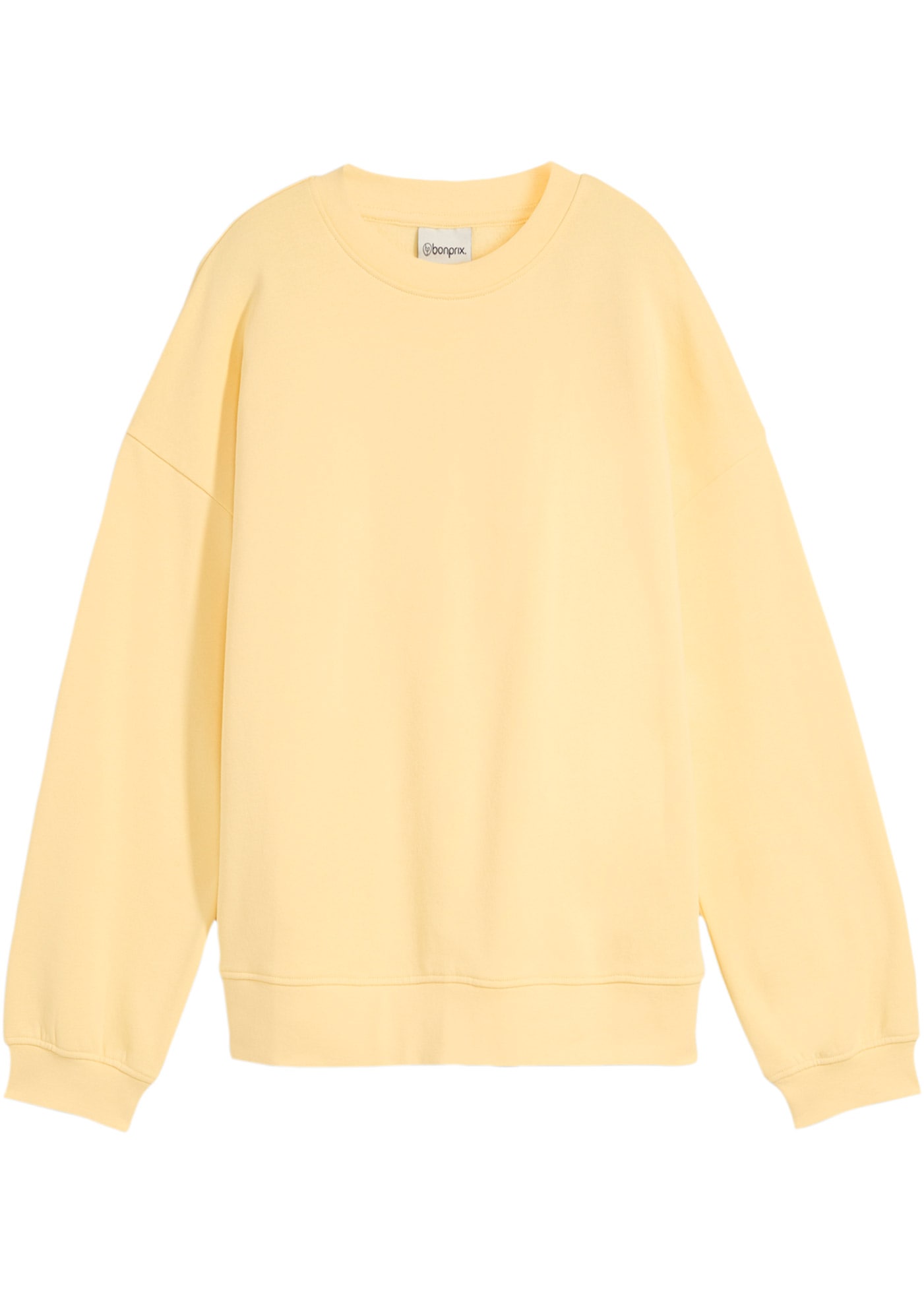 bonprix Sweat-shirt , coupe oversize, en pur coton, bords élastiques
