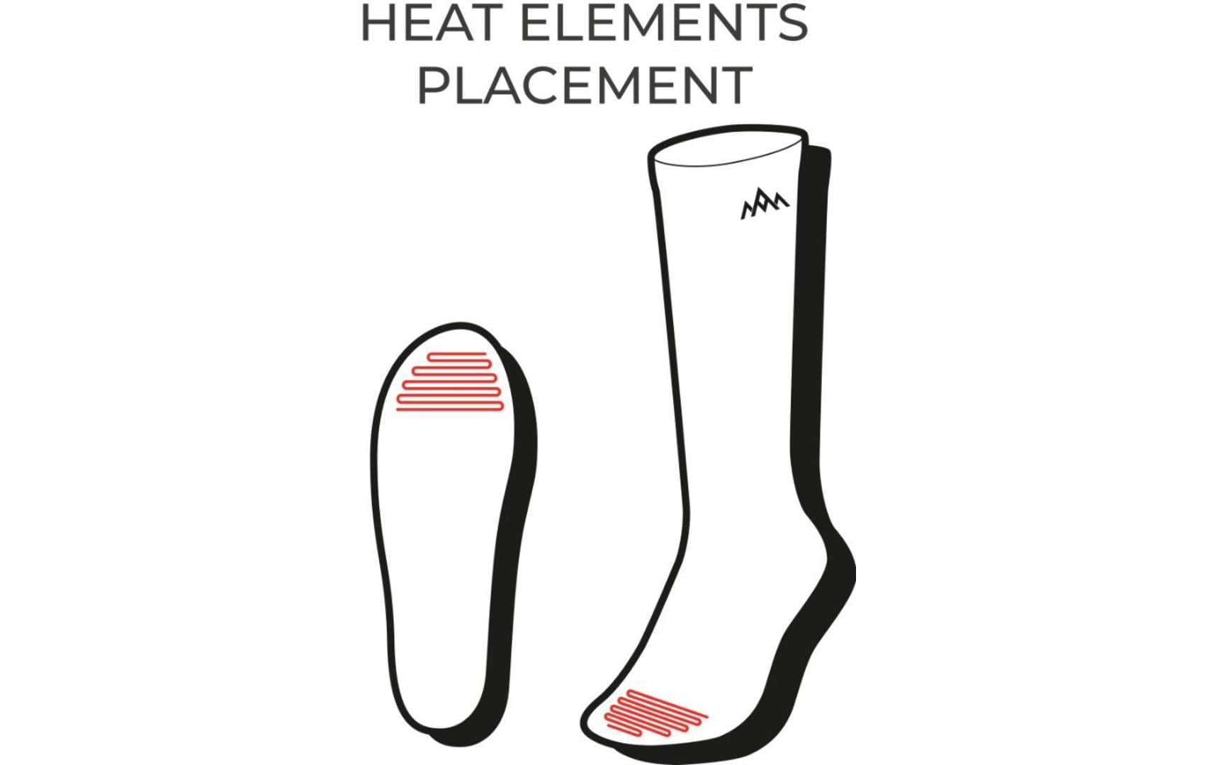   Thermosohlen »Heat Experience Beheizbare technische Socken mit Batterien M« Sohlenwärmer