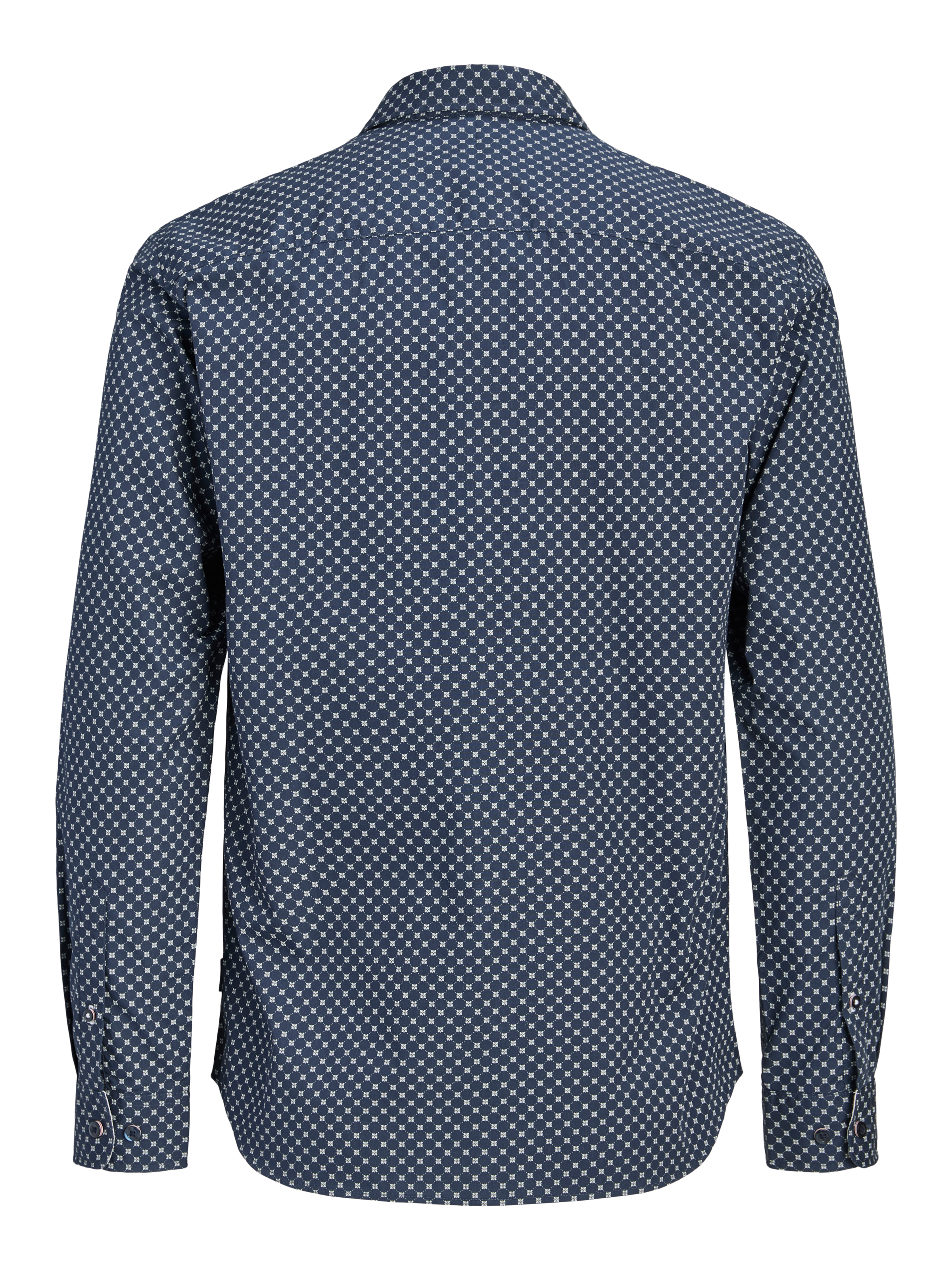 Jack & Jones Langarmhemd »JJMATHEO DETAIL PRINT SHIRT L/S« Baumwollmischung, slim fit