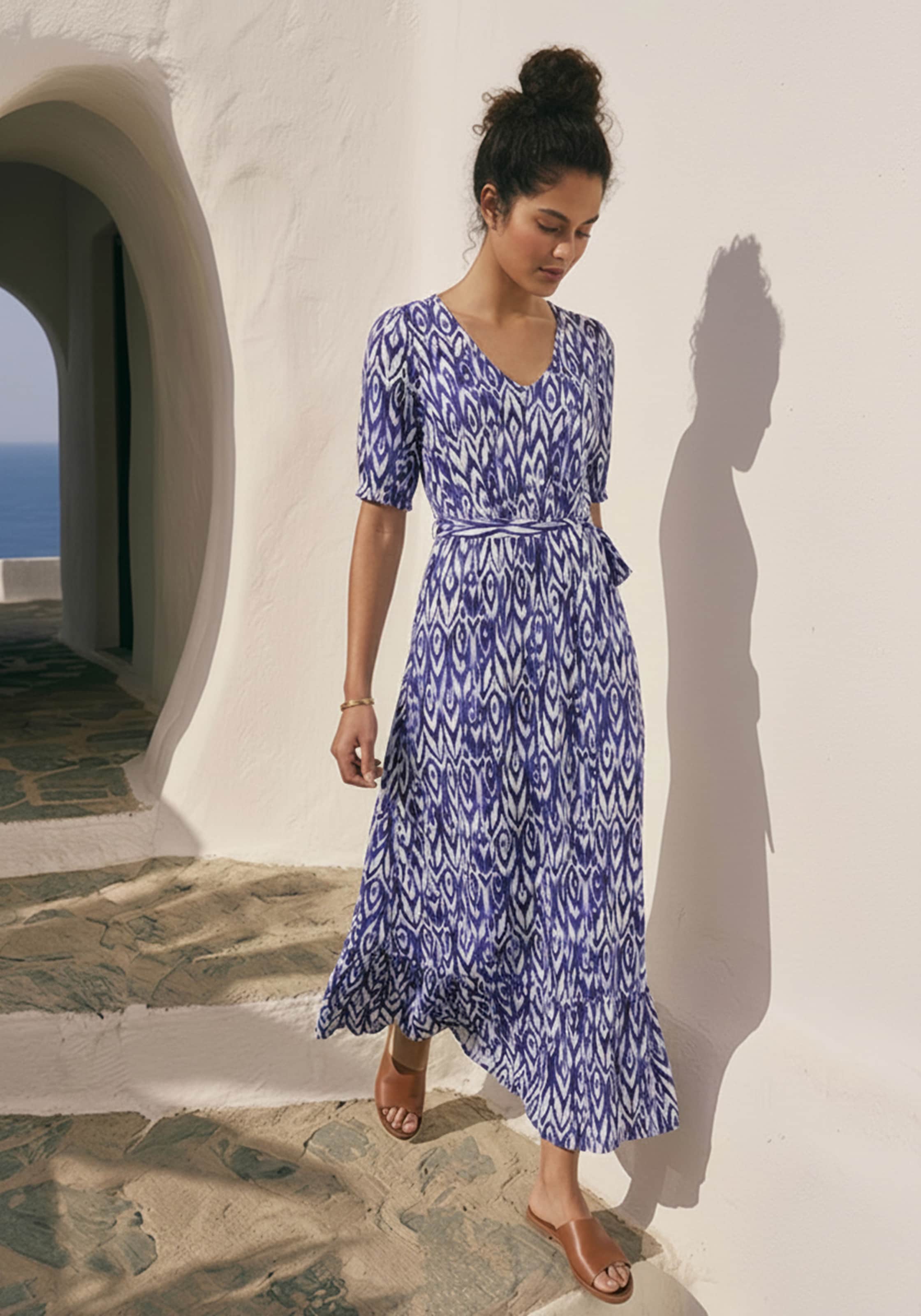 Image of Tamaris Jerseykleid mit verspielten Ärmeln, figurumspielende Passform
