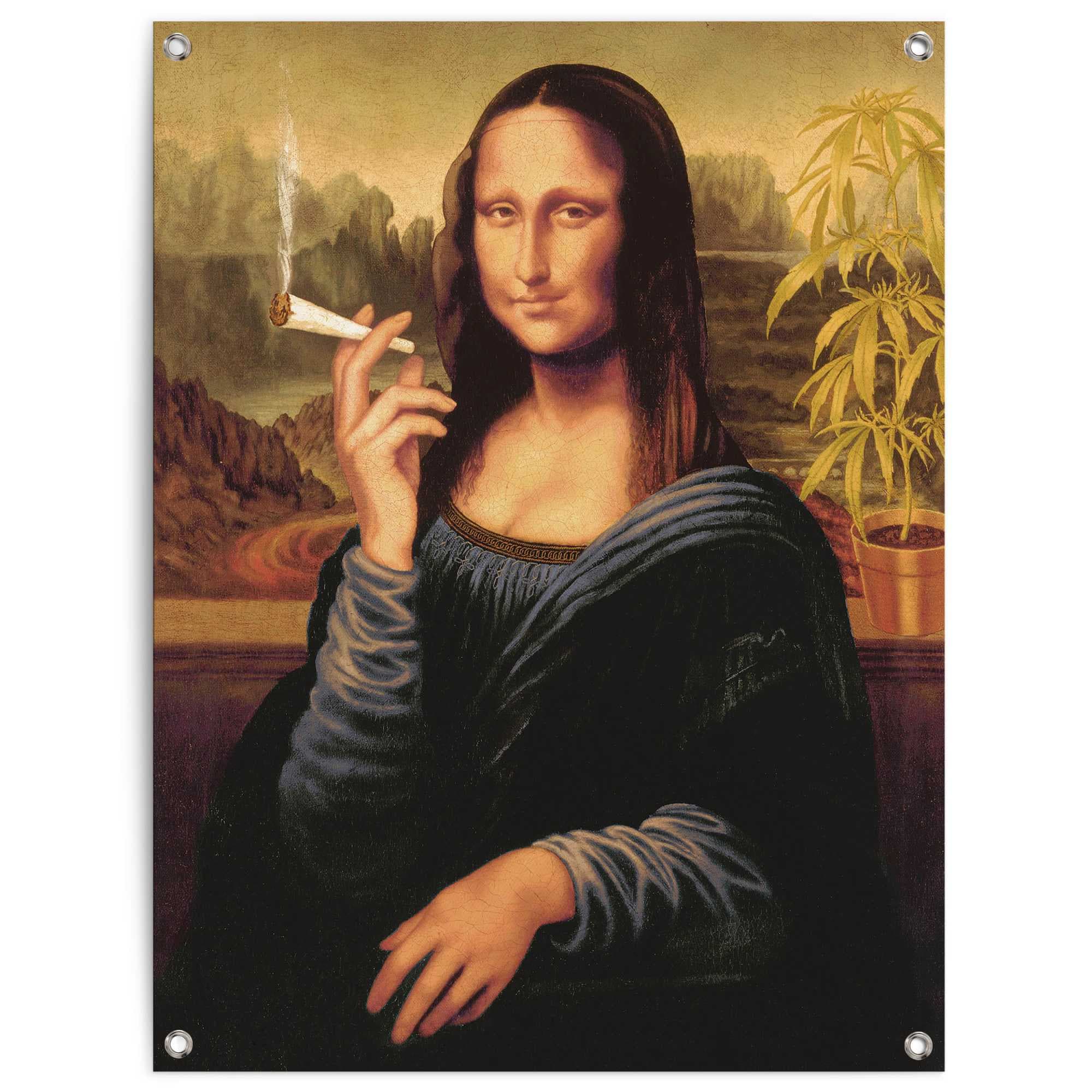 Image of Reinders Poster "Mona Lisa - joint" Outdoor für Garten oder Balkon
