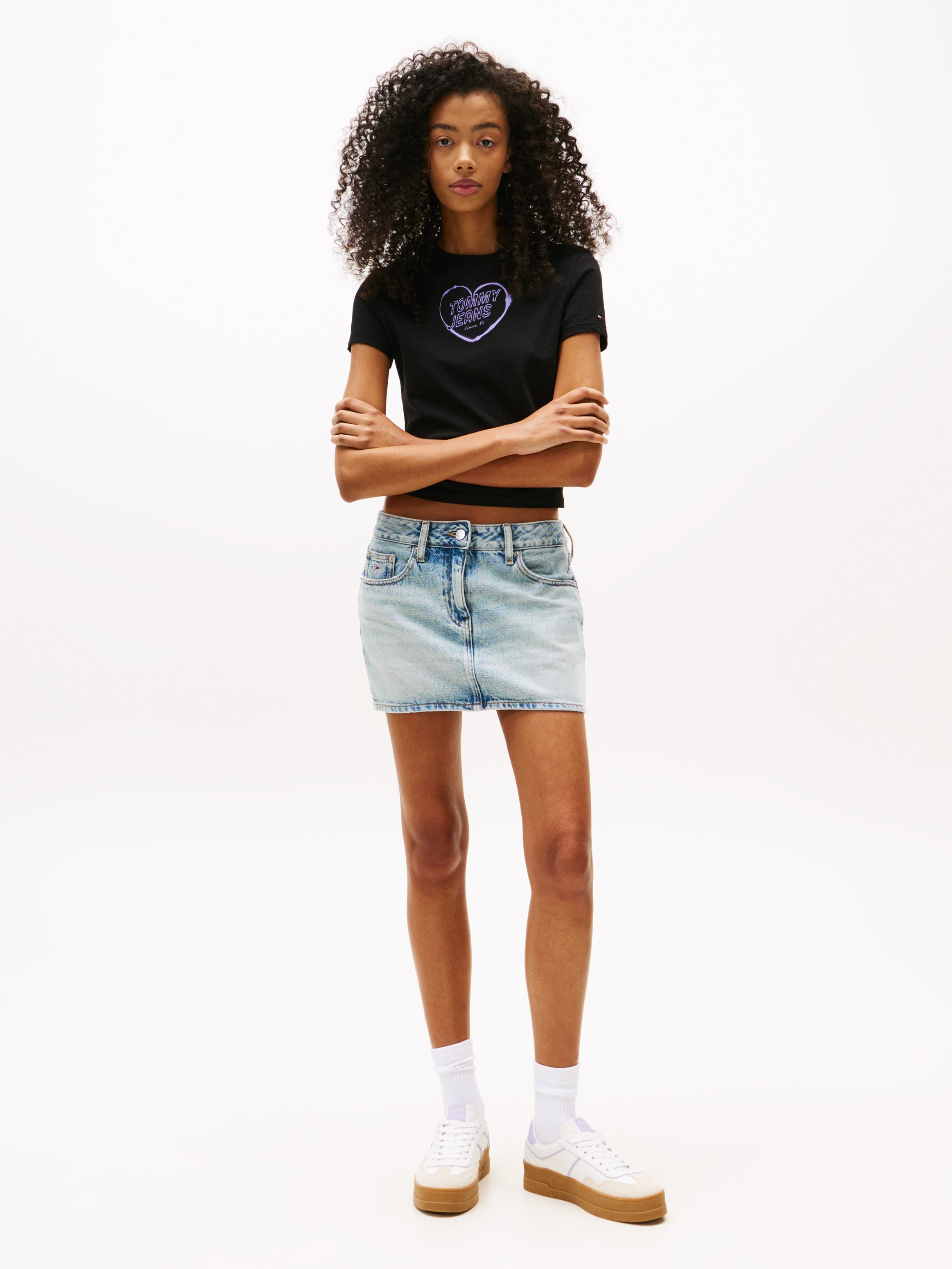 Tommy Jeans Kurzarmshirt »TJW SLIM SH HEART TEE«
