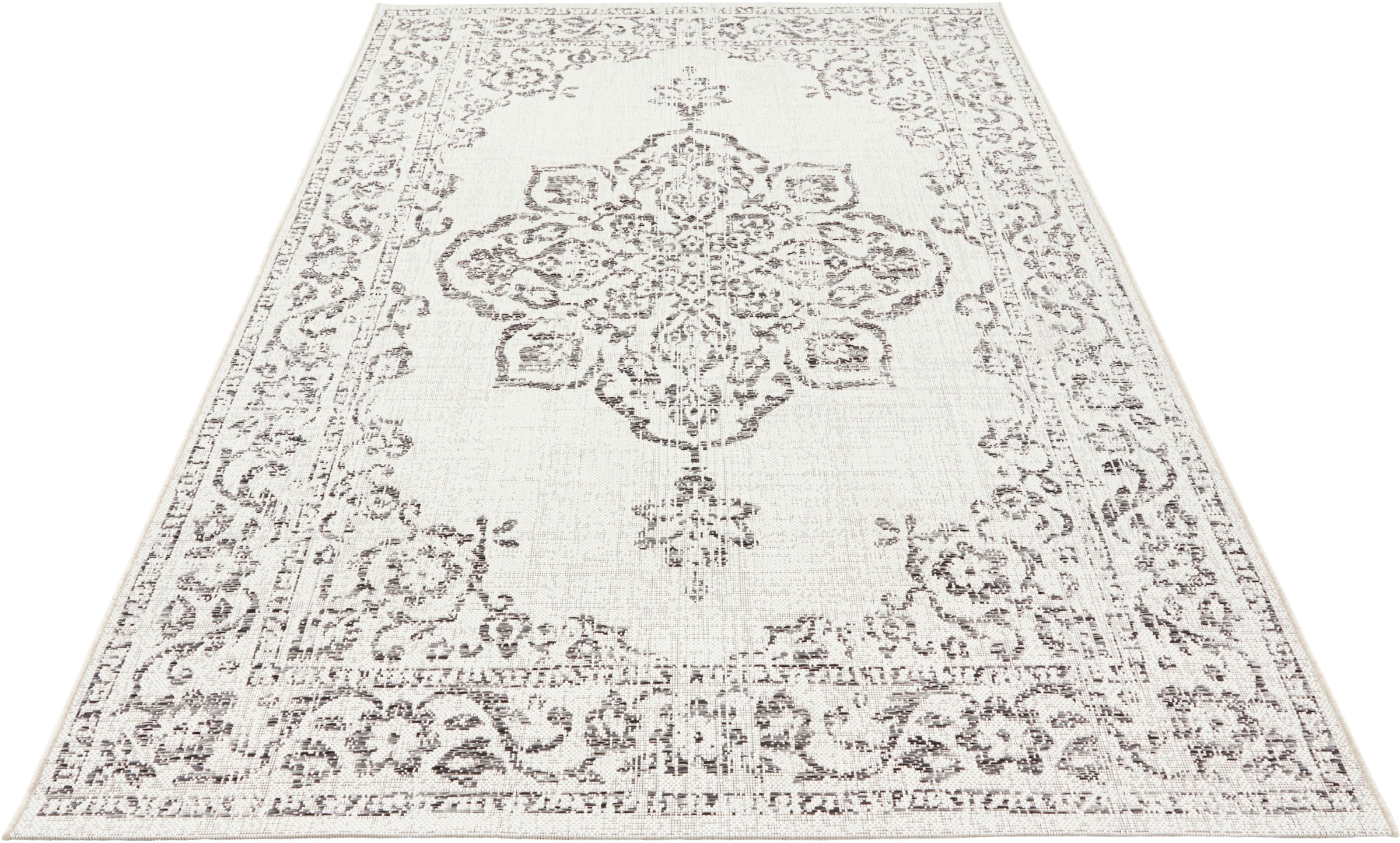 HANSE Home »Tilos« rechteckig 8 mm Höhe In- & Outdoor, Kurzflor, Orientalisch, Vintage, Wohnzimmer, Garten