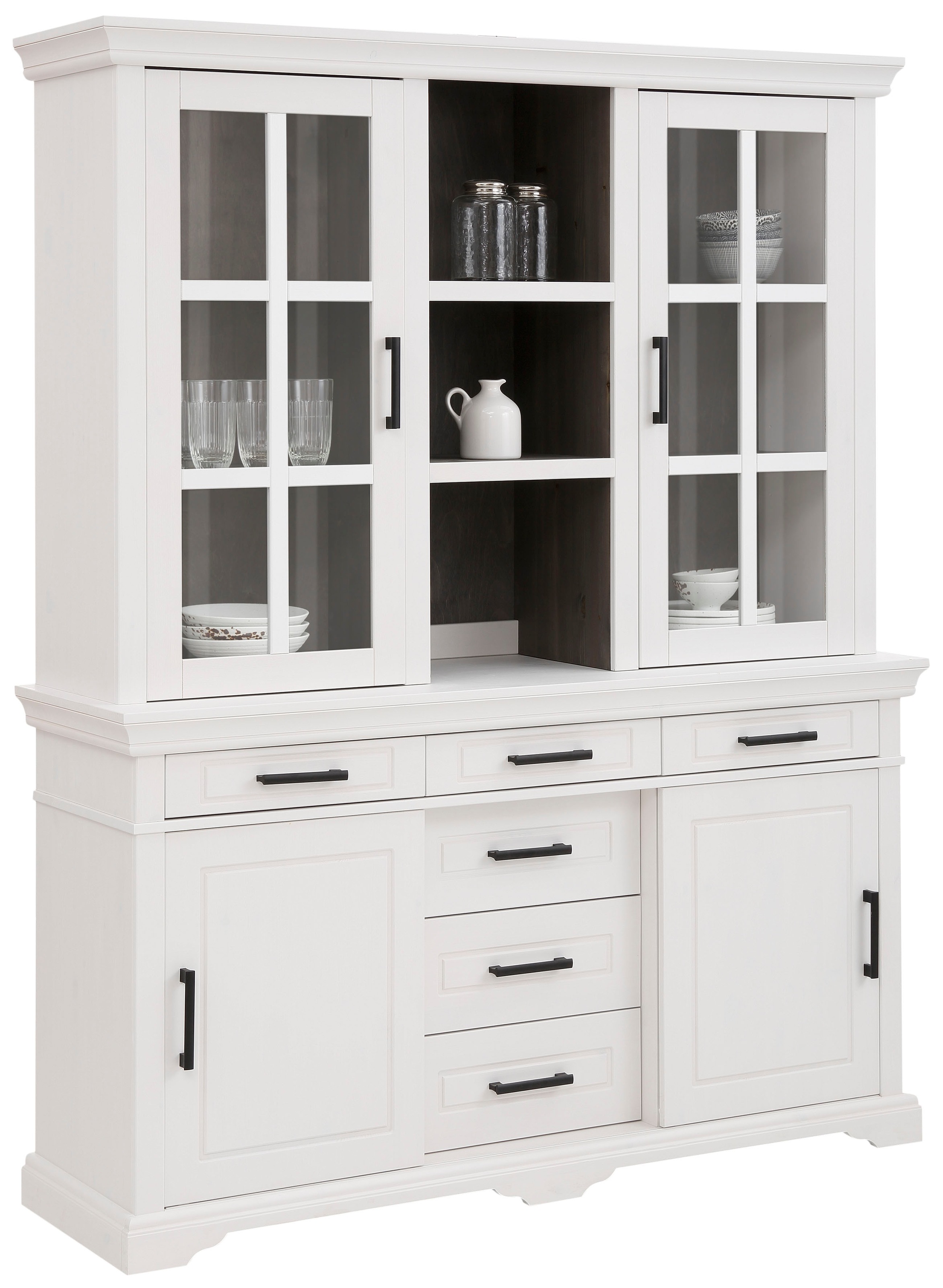 Image of Home affaire Vitrine »Anabel«, aus massiver Kiefer, mit Schiebetüren bei Ackermann Versand Schweiz