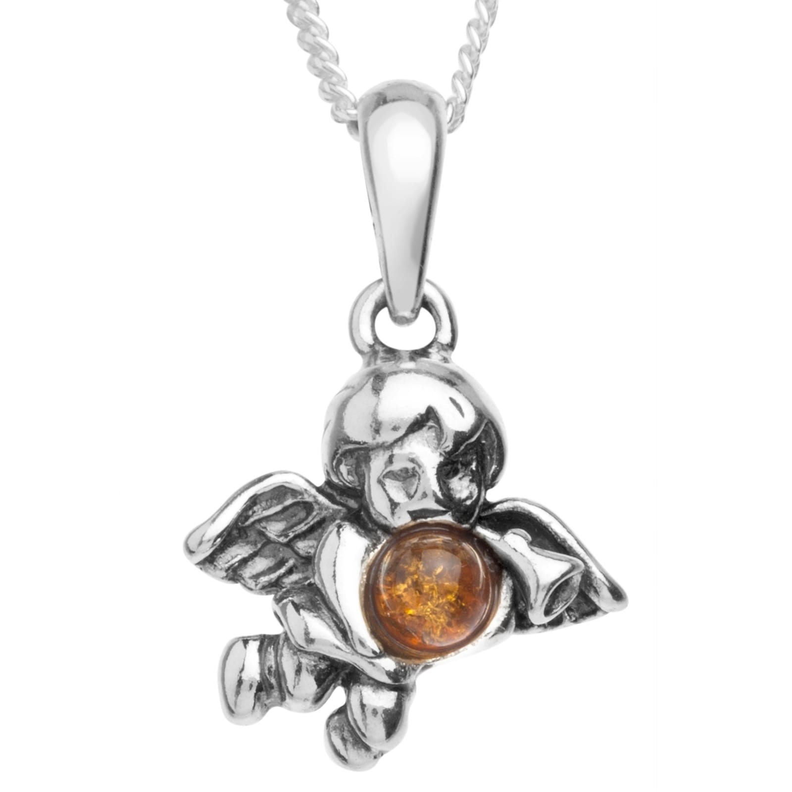 Image of OSTSEE-SCHMUCK Kette mit Anhänger "Ostsee-Schmuck Kette mit Anhänger Engel Kette mit Anhänger Engel"