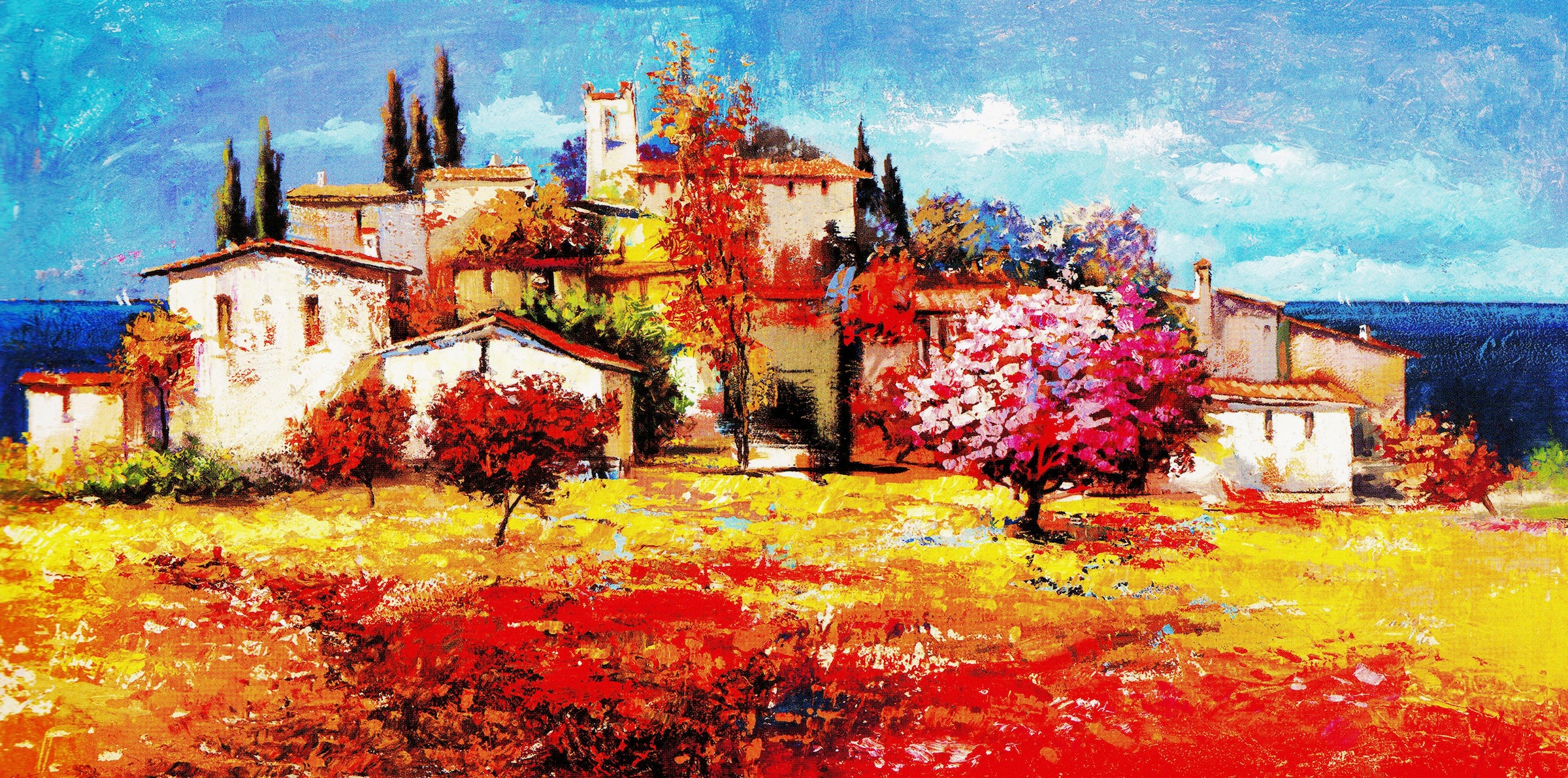 Image of DELAVITA Deco-Panel »LUIGI FLORIO / Borgo sul mare«, (100/3/50 cm) bei Ackermann Versand Schweiz