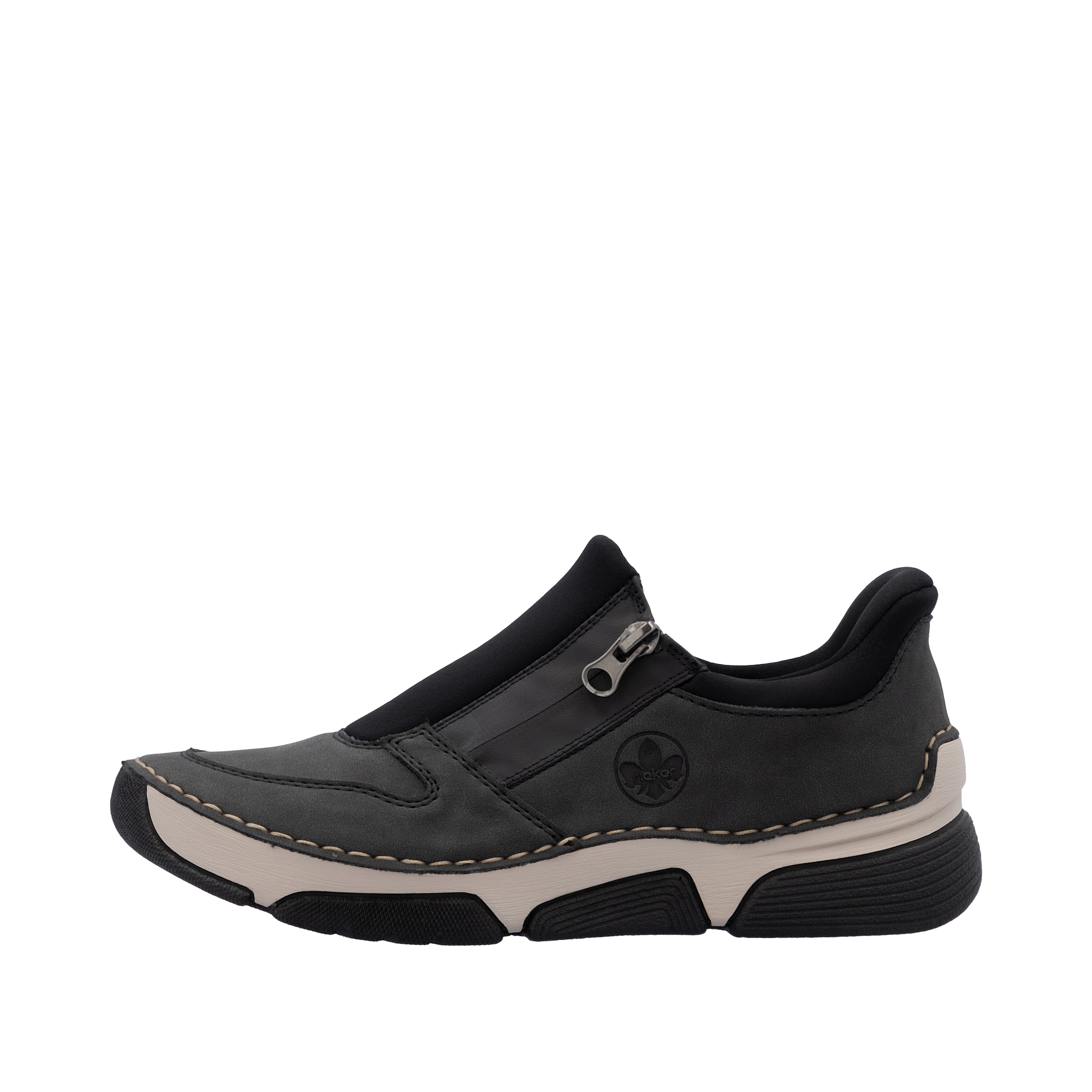 Rieker Slip-On Sneaker »Ready2GO«  Halbschuh, Freizeitsneaker mit seitlichem Reissverschluss