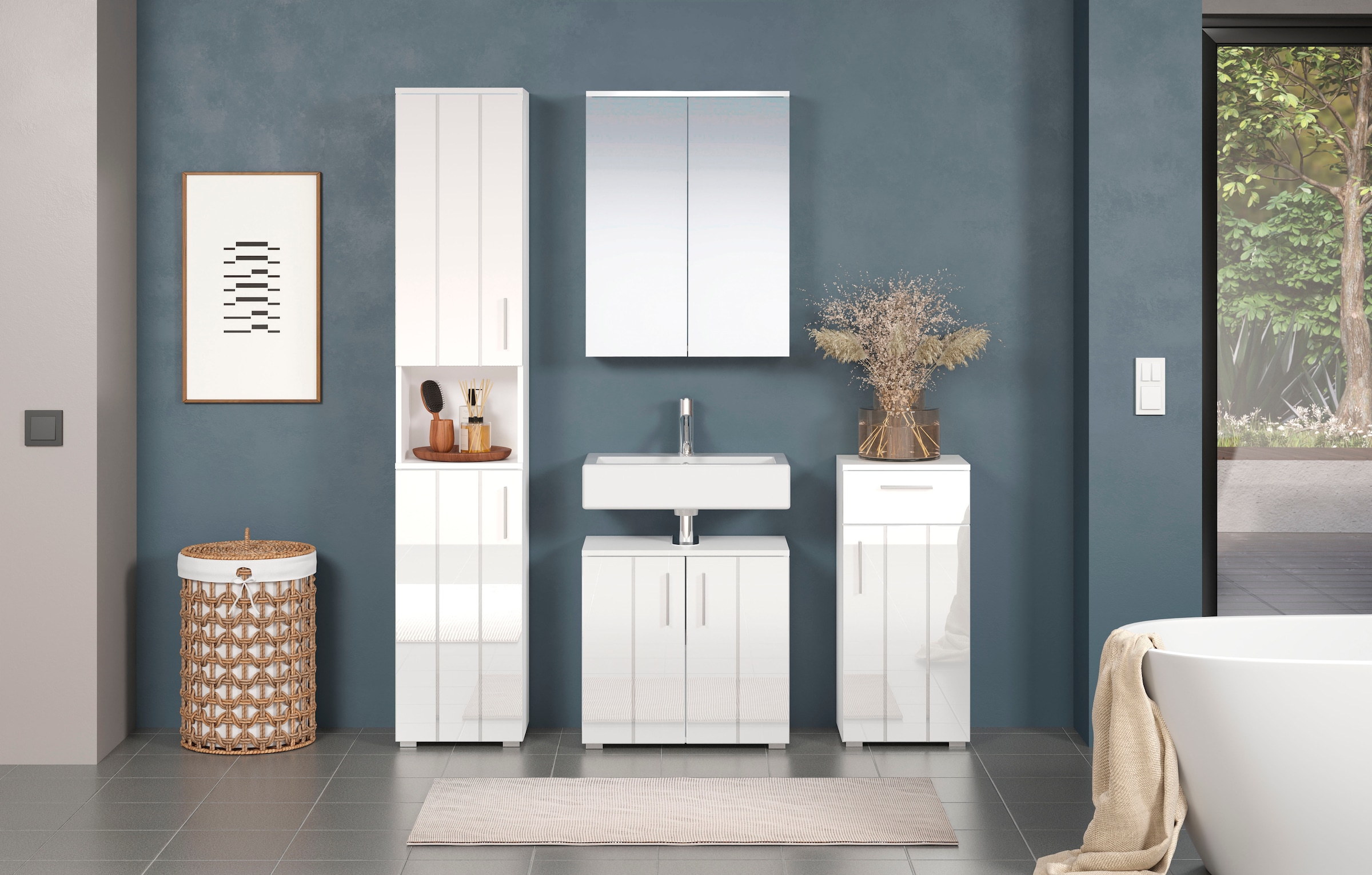 welltime Ensemble de salle de bains »Prag« Set, 4 cuis tlg.