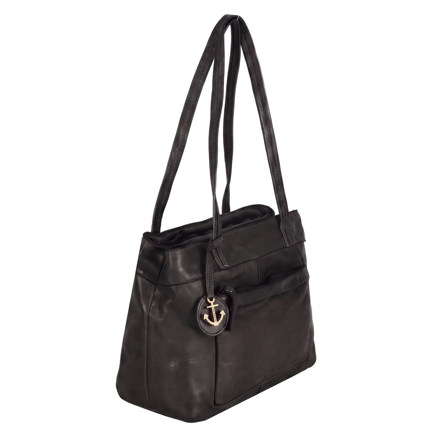 HARBOUR 2nd Shopper Damen Schultertasche, Umhängetasche mit dekorativem Anhänger