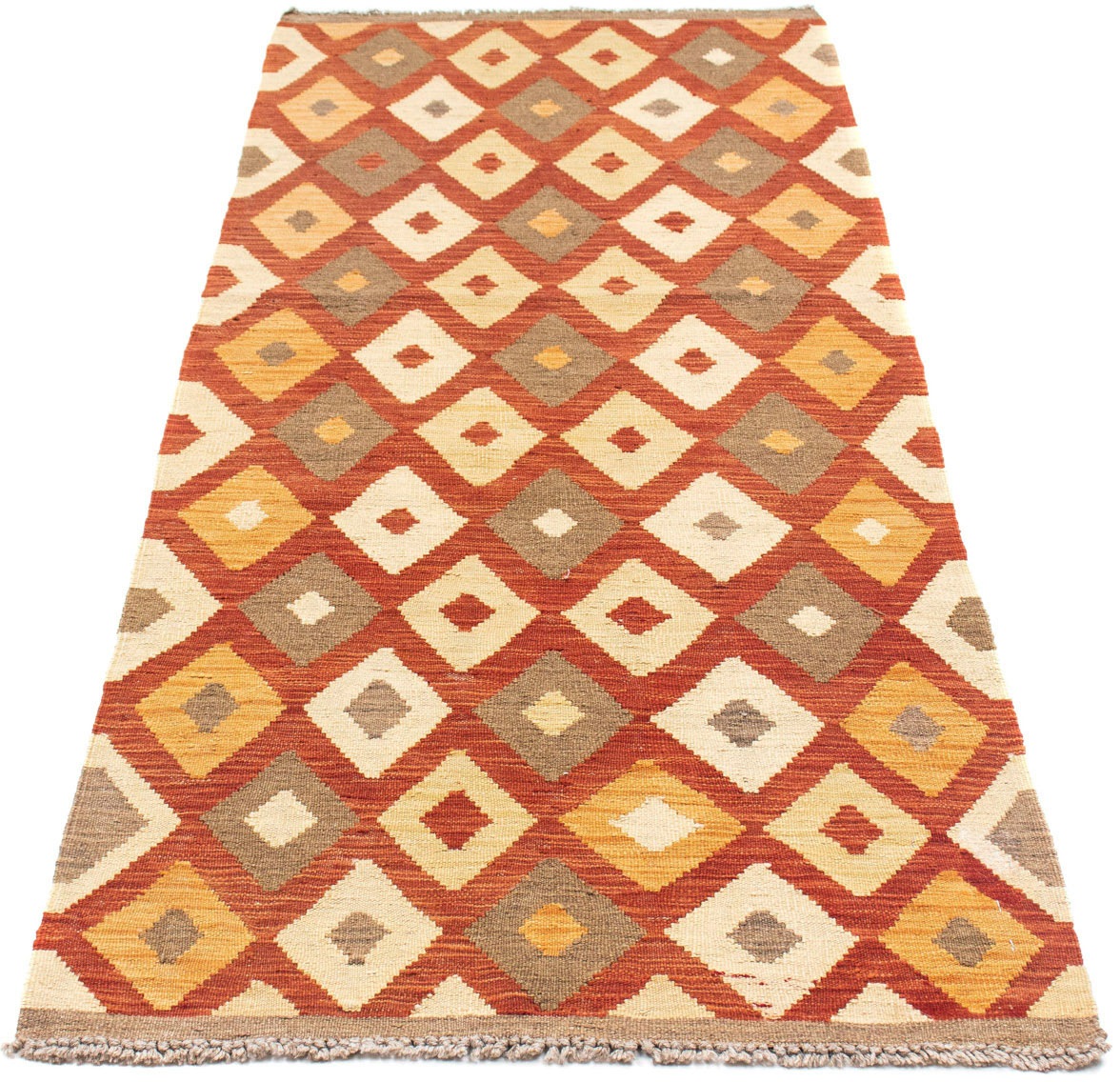 Image of morgenland Läufer »Kelim Durchgemustert Ruggine 193 x 73 cm«, rechteckig, 0,4 mm Höhe, OrientOptik bei Ackermann Versand Schweiz