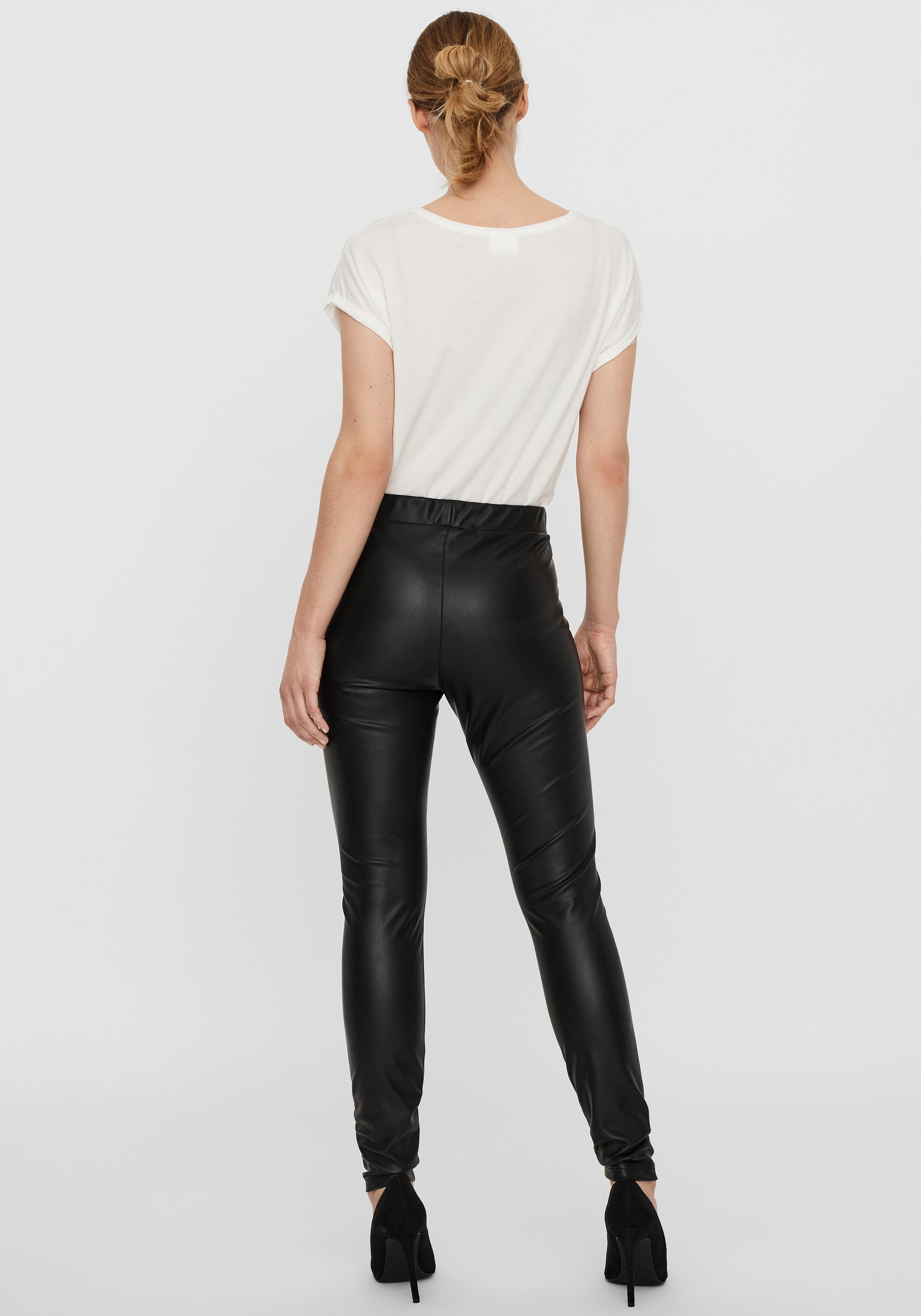 Vero Moda Lederimitathose »VMGANA MR PL LEGGING«