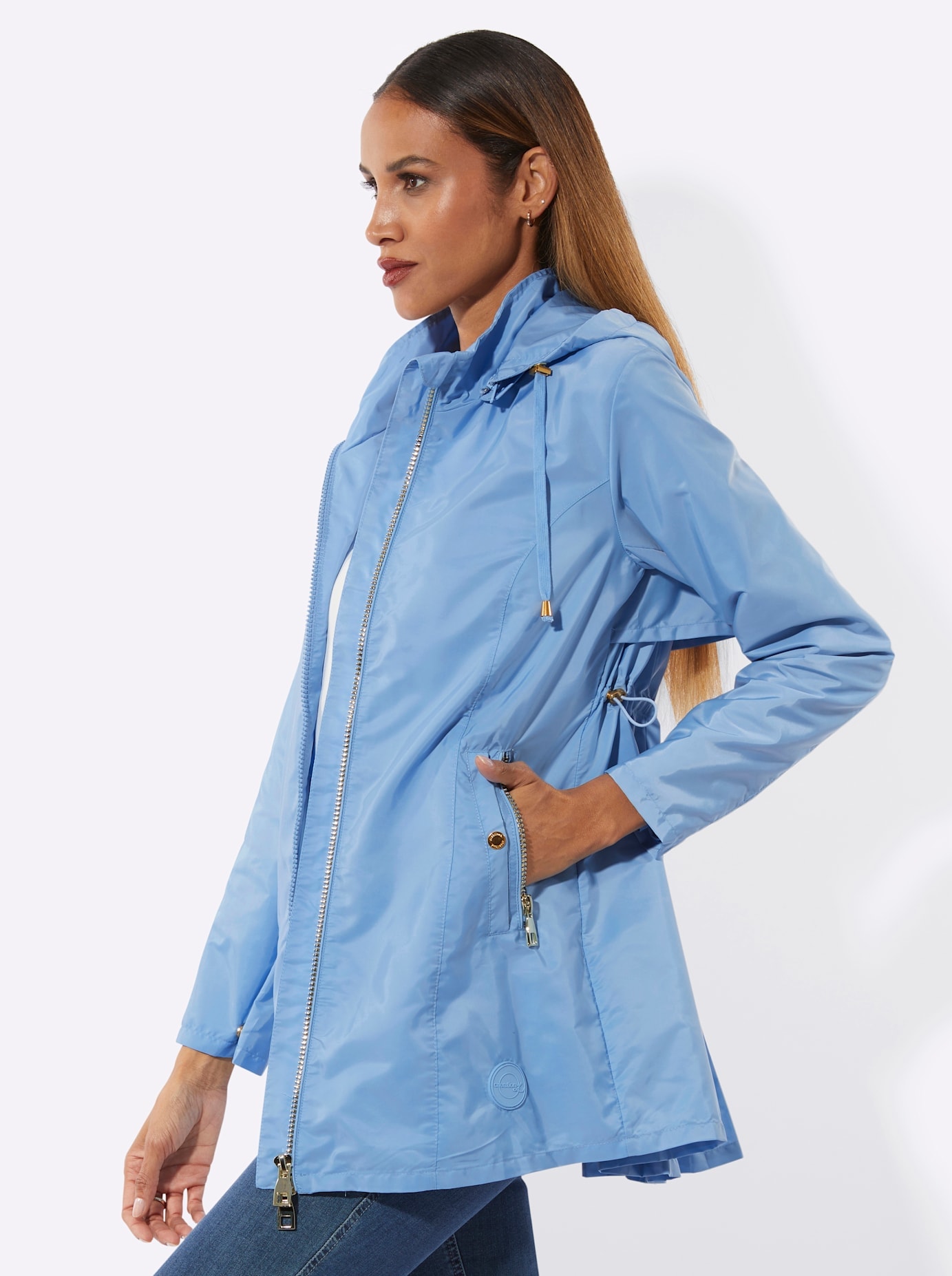 creation L Langjacke mit Kapuze