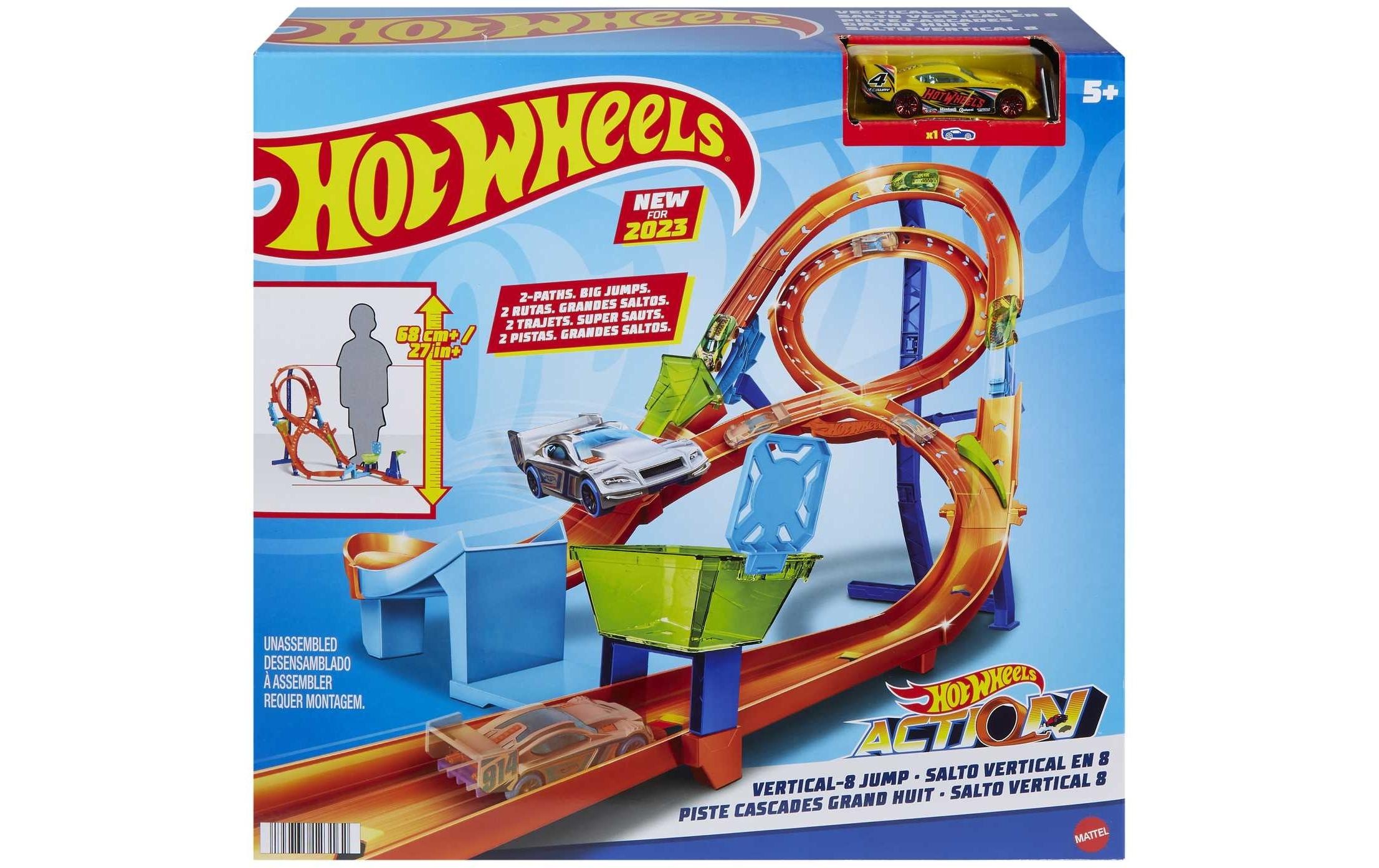 Hot Wheels Autorennbahn »Action Cars Hot Wheels Action vertikaler 8er-Kurvensprung«