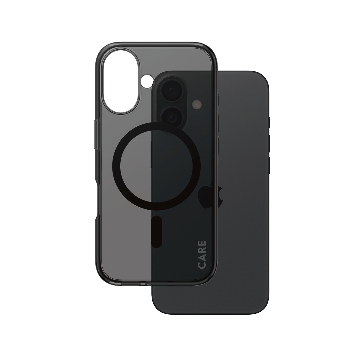 CARE by PanzerGlass Handyhülle »Smokey Case für Apple iPhone 16«, Backcover, Schutzhülle, Handyschutzhülle, Case, Schutzcase, stossfest