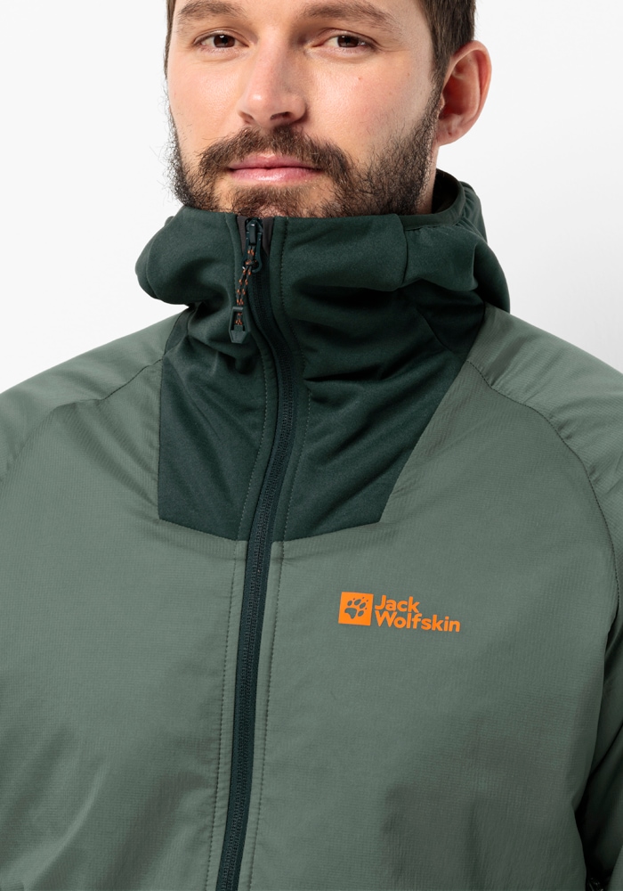 Jack Wolfskin Funktionsjacke »ALPSPITZE INS HYBRID M«, mit Kapuze