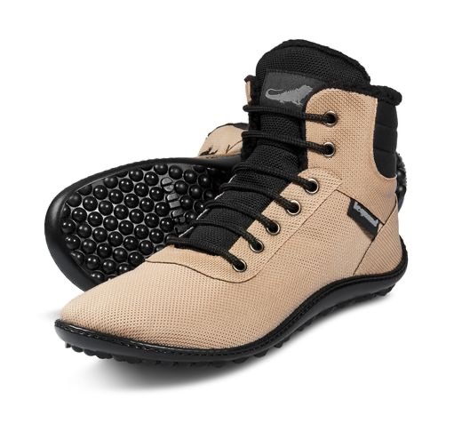 Leguano Barfussschuh »KOSMO«, Bequemschuh, Schnürboots mit einzigartiger Halbkugel-Laufsohle