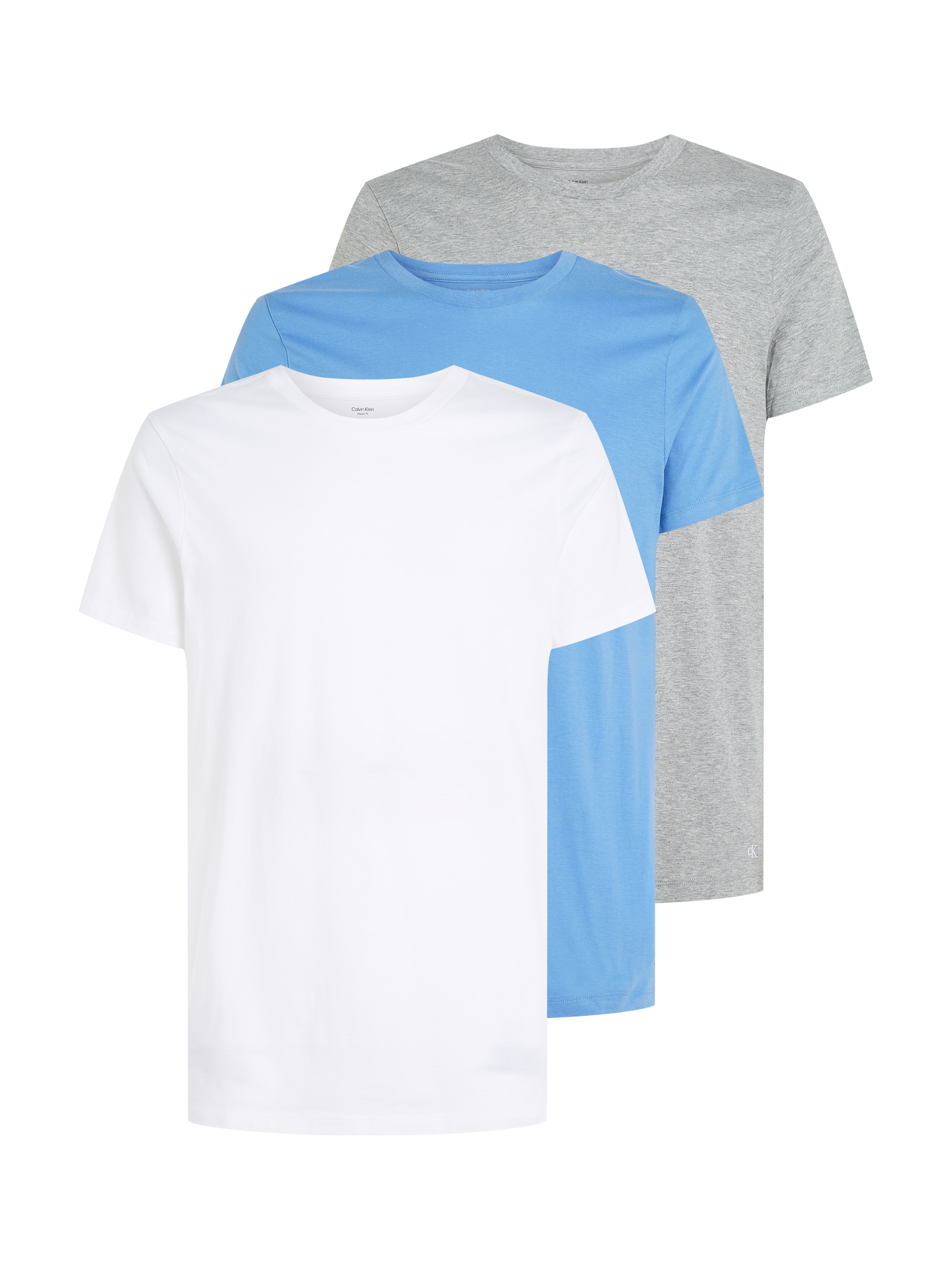 Image of Calvin Klein Underwear T-Shirt "S/S CREW NECK 3PK" Packung, 3er-Pack, 3 Stk. mit Logostickerei