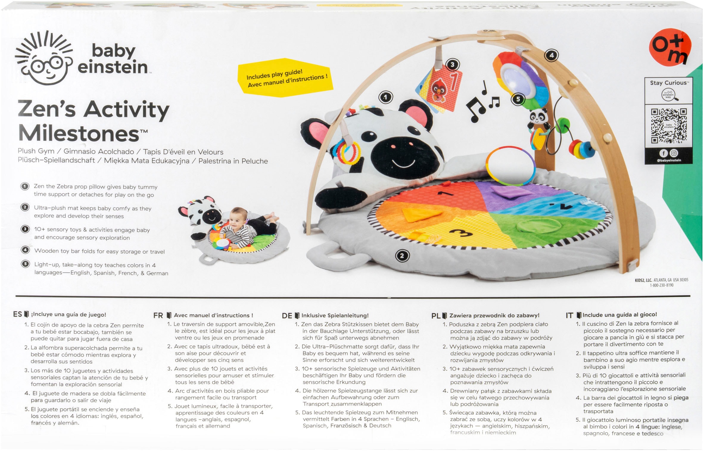 Baby Einstein Arche de jeu »Zen's Activity Milestones™ Plush Gym« mit Licht- und Sound