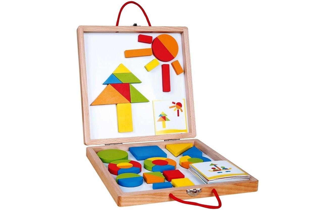 Spielba Jouets éducatifs »Magnetspiel mit Vorlagen in Box«