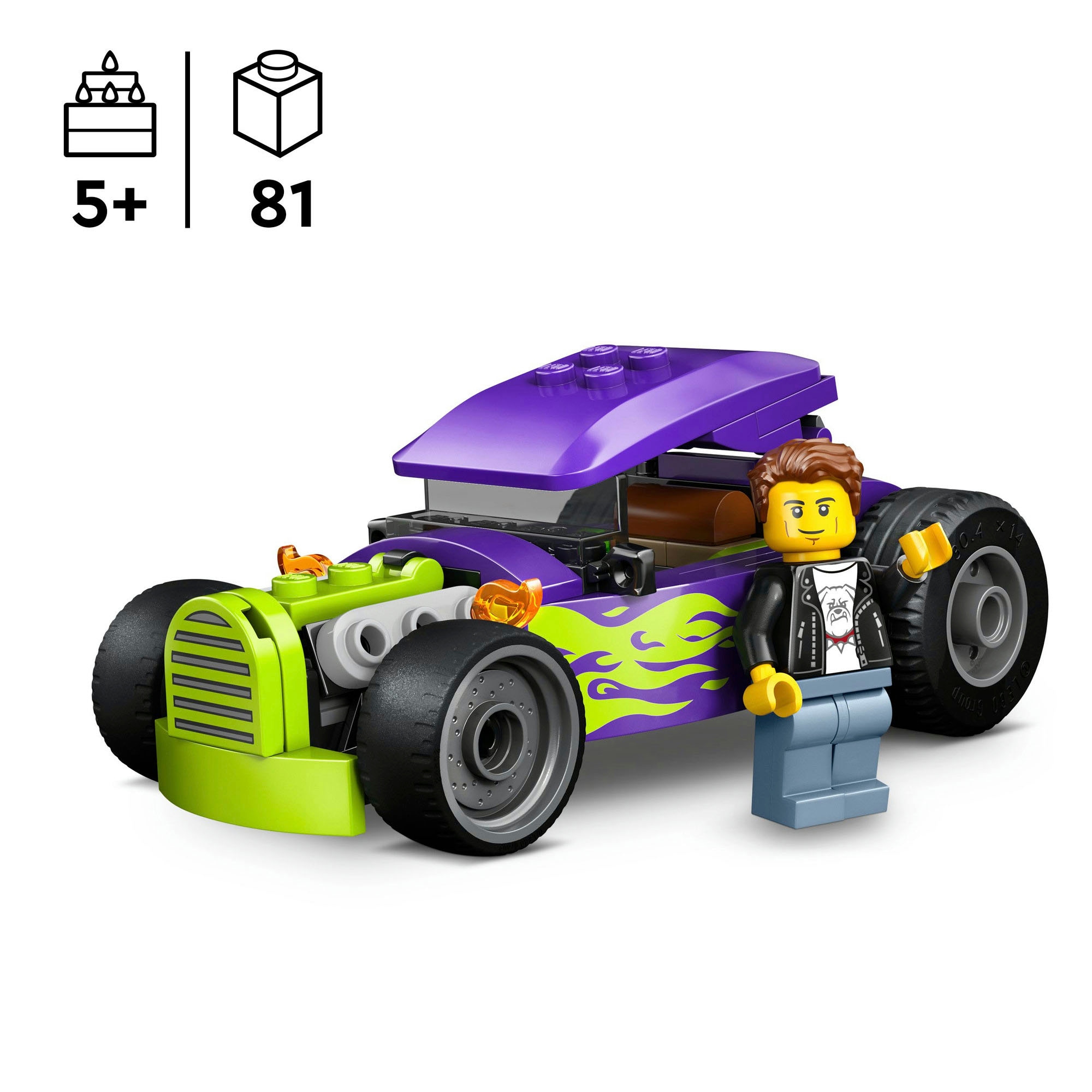 LEGO® Pions de construction »Hot Rod (60485), LEGO City« Made in Europe