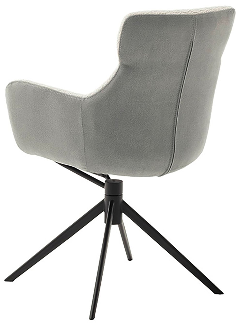 MCA furniture Esszimmerstuhl, Feingewebe, (2er-Set), drehbar 360°, Dreh- & Schwingfunktion, Sitzhöhe ca. 50 cm