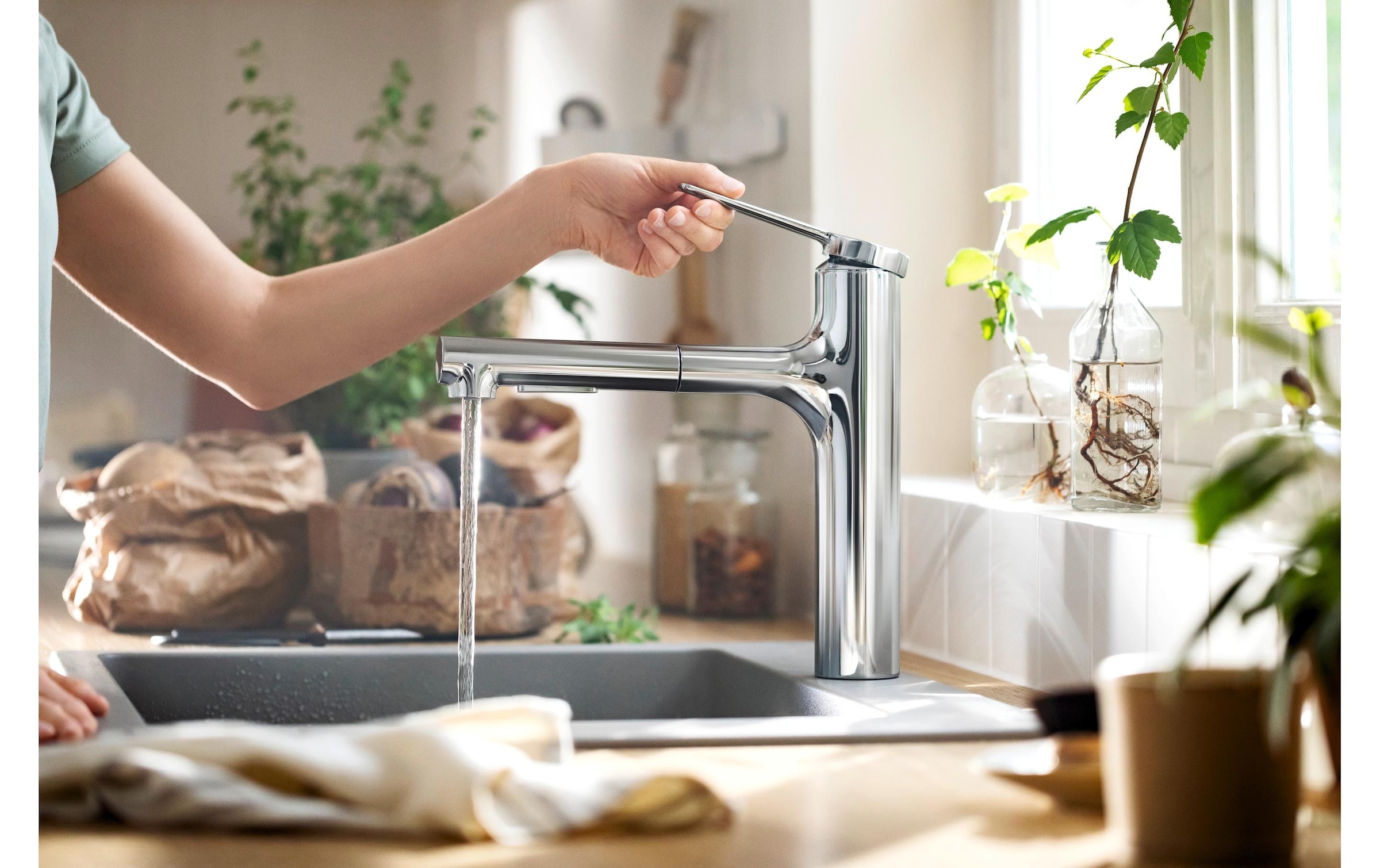 hansgrohe Küchenarmatur »Zesis M33 Auszugsbrause, 2 Strahlen, sBox lite«