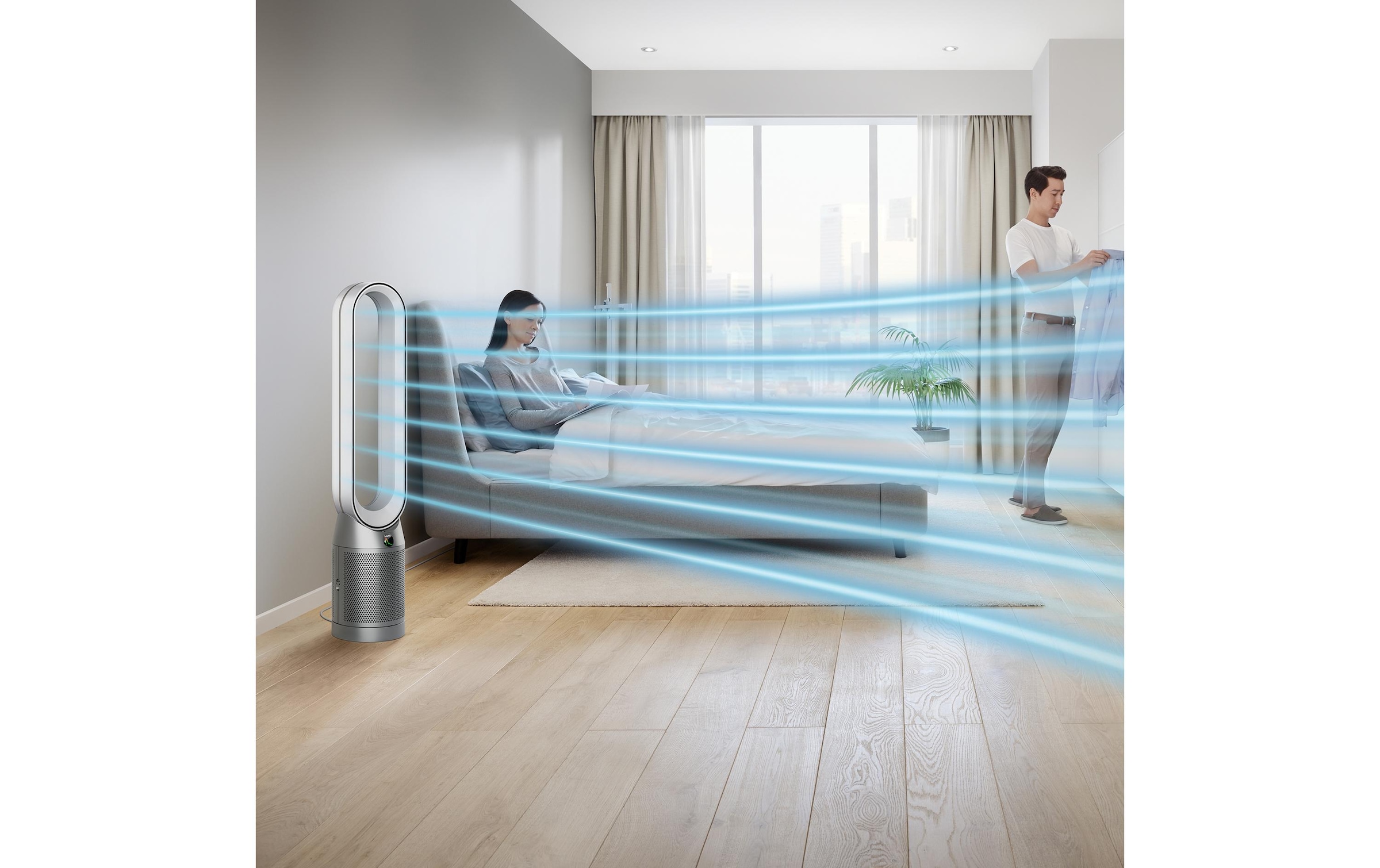 DYSON Bodenventilator »Purifier Cool Autoreact™ TP7A (Silberfarben/Weiss)«