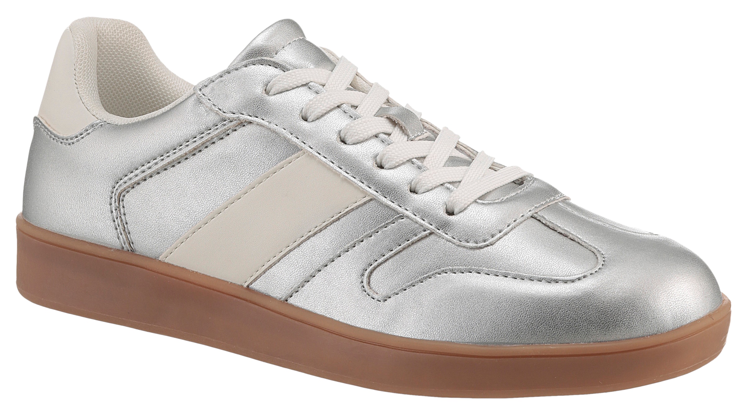 Image of Aniston SHOES Sneaker Retro-Sneaker, Freizeitschuh, Schnürschuh mit Fersenbesatz