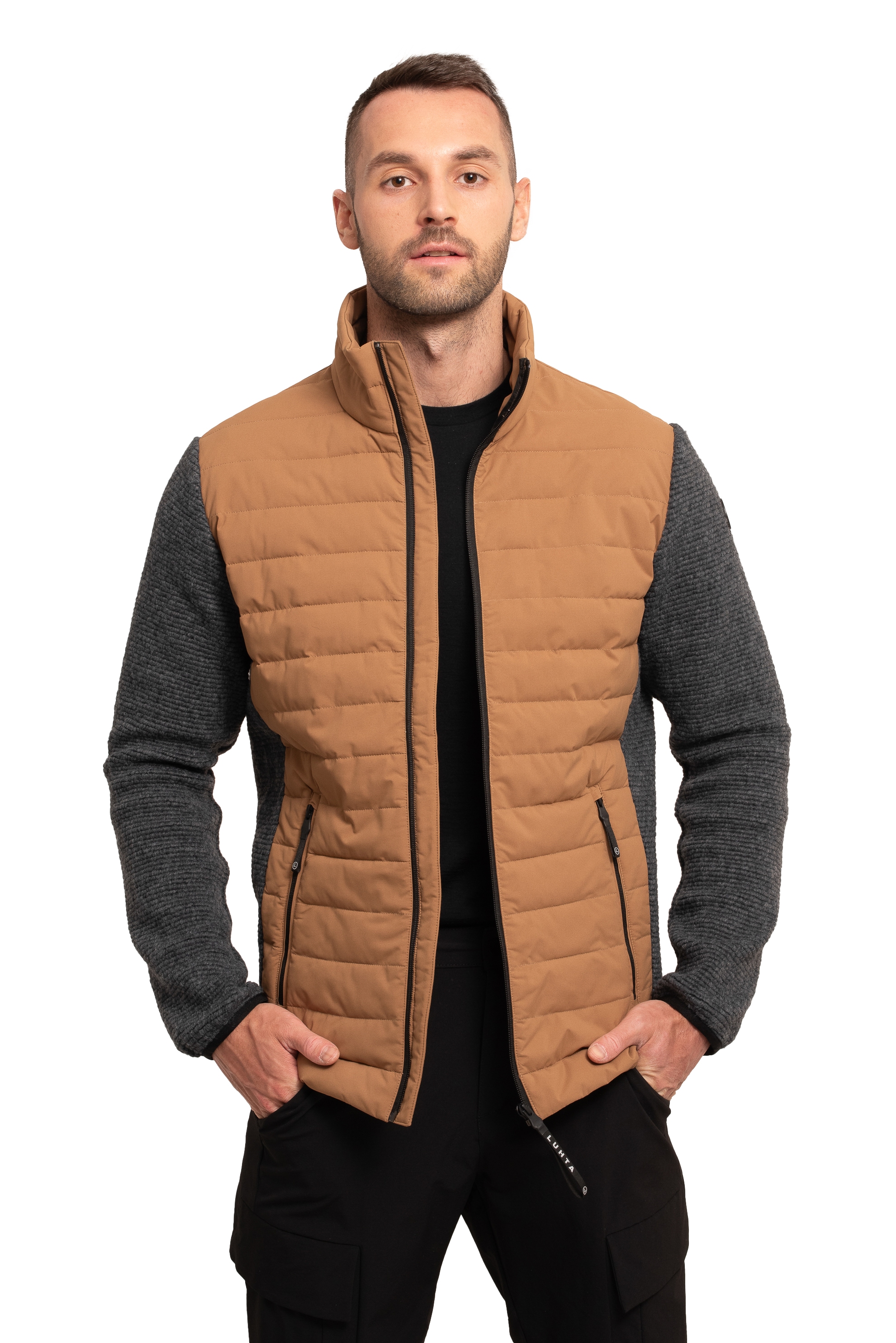 Image of Luhta Hybridjacke "H STEPP/SWEATJACKE ANTTOLA" im tollen Materialmix aus Steppware und Strickfleece