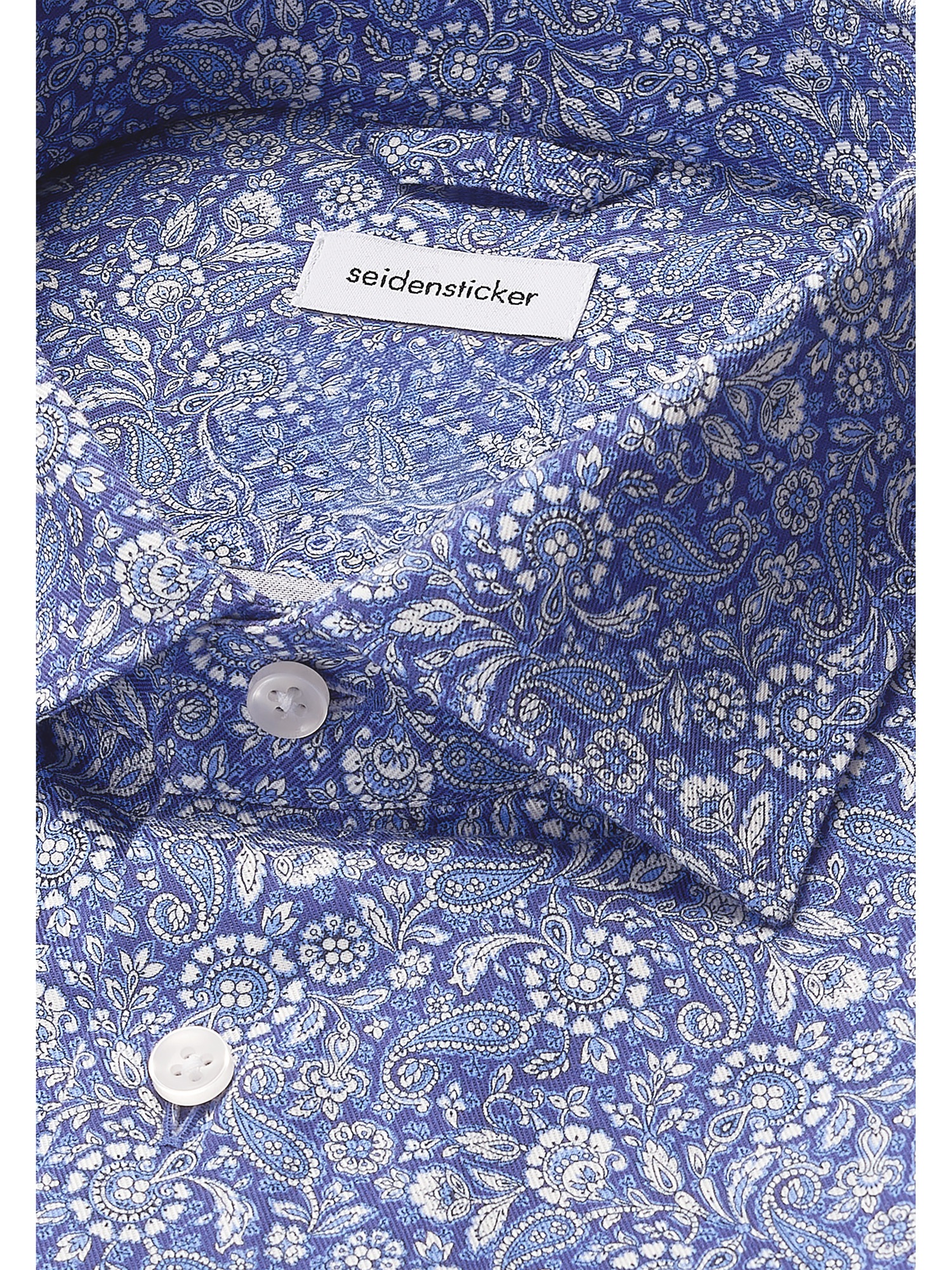 seidensticker Businesshemd »Schwarze Rose« Slim 1/1 Kentkragen Paisley