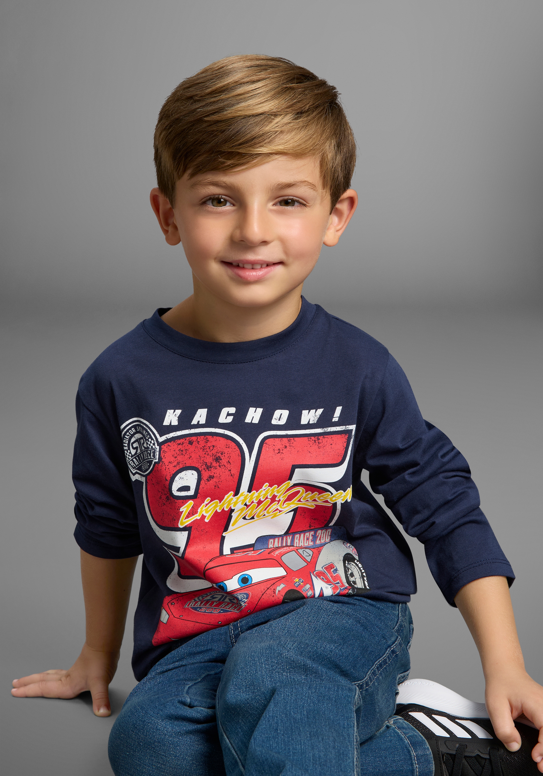 Image of KIDSWORLD Langarmshirt "CARS Lightning McQueen - Disney Shirt" Disney Shirt : CARS