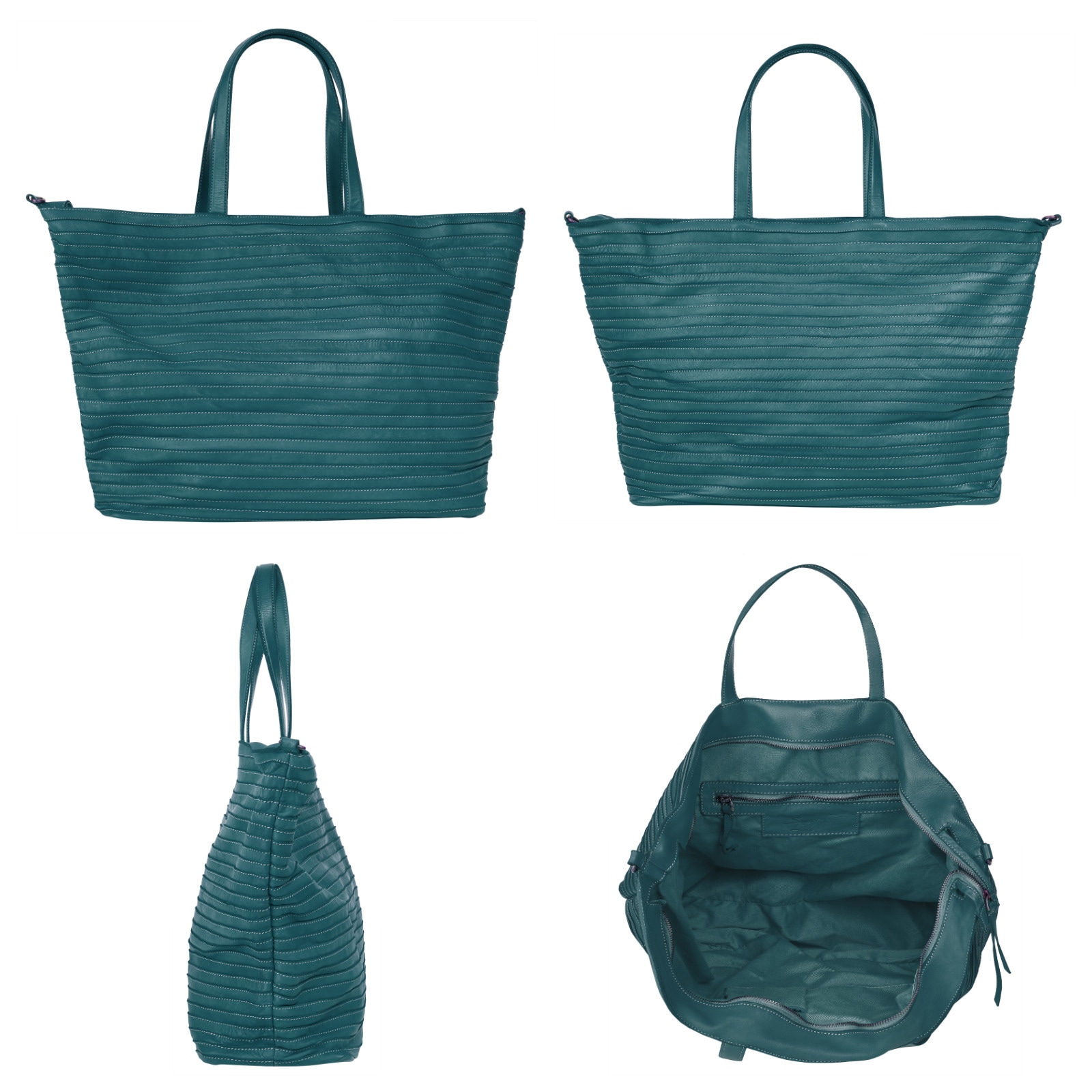 Samantha Look Shopper, echt Leder, Made in Italy