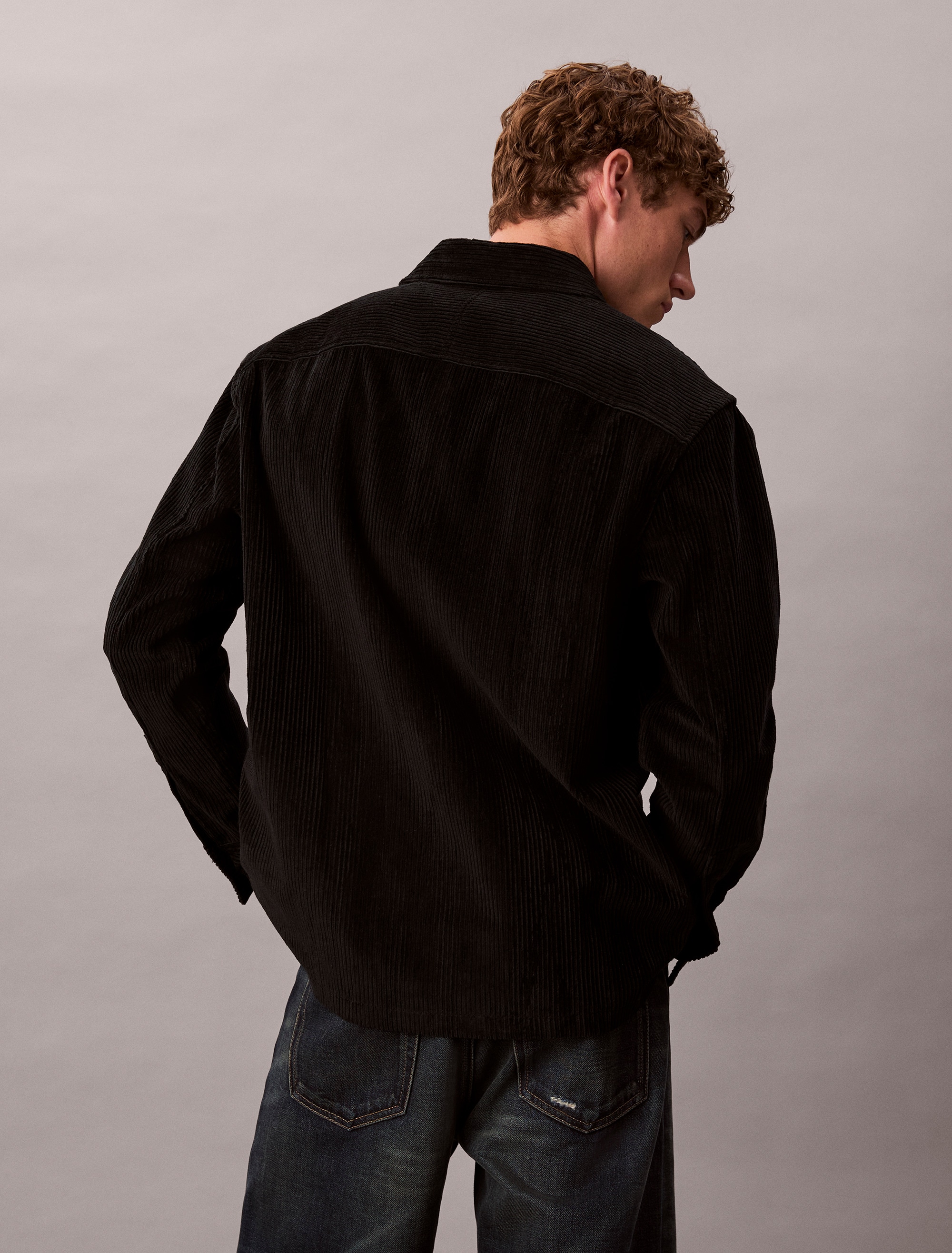 Calvin Klein Jeans Chemise à manches longues relaxed fit, normaler Hemdkragen, mit Brusttaschen