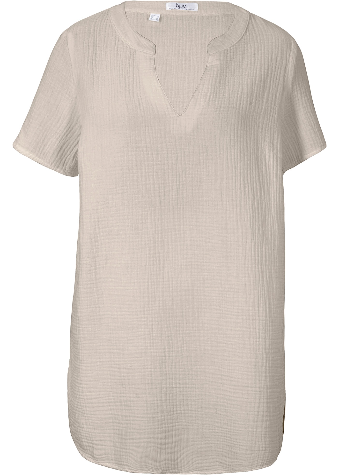 bonprix Longtunika Musselin Long-Tunika aus reiner Baumwolle