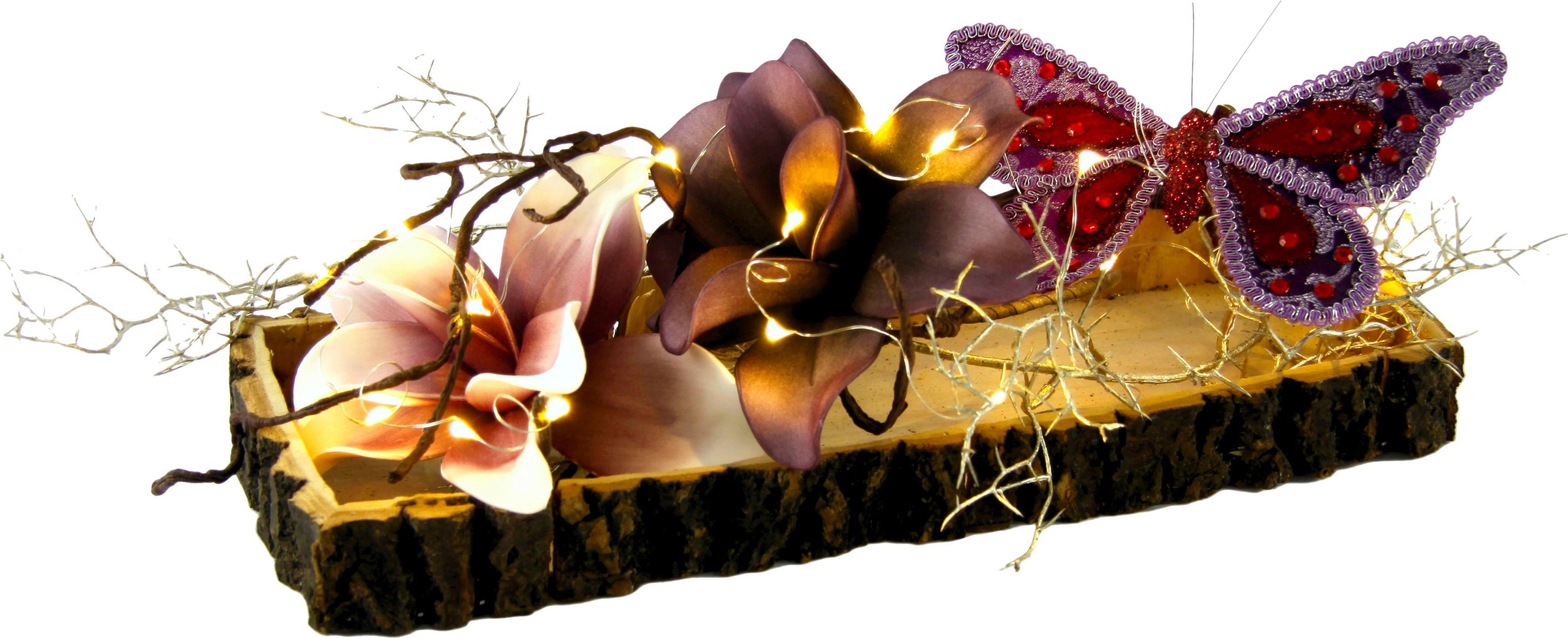 Image of I.GE.A. Dekoobjekt, Soft-Magnolie/Schmetterling bei Ackermann Versand Schweiz