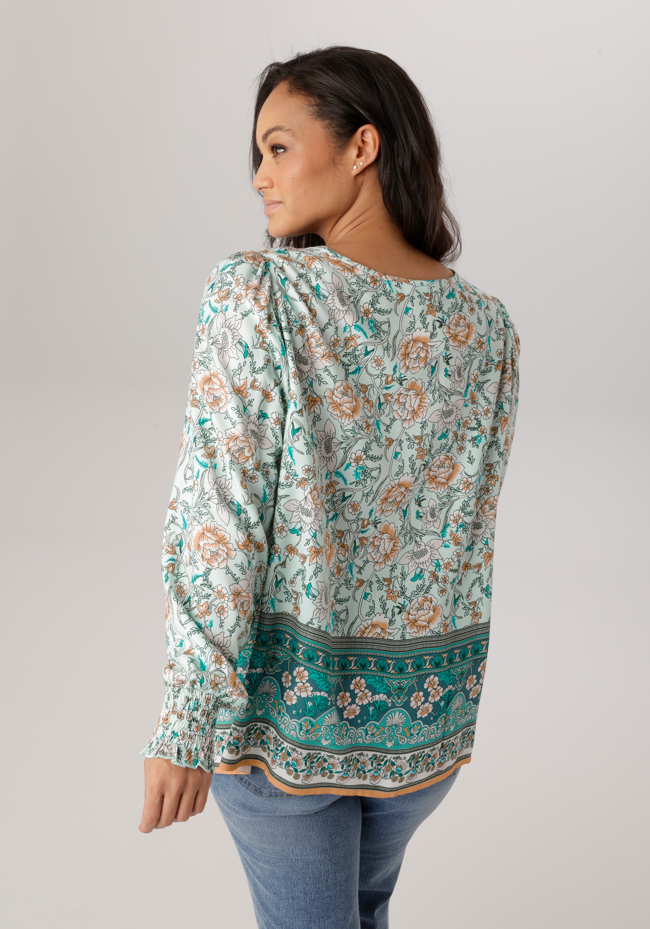 Aniston PLUS Schlupfbluse in Blumendessin - NEUE KOLLEKTION